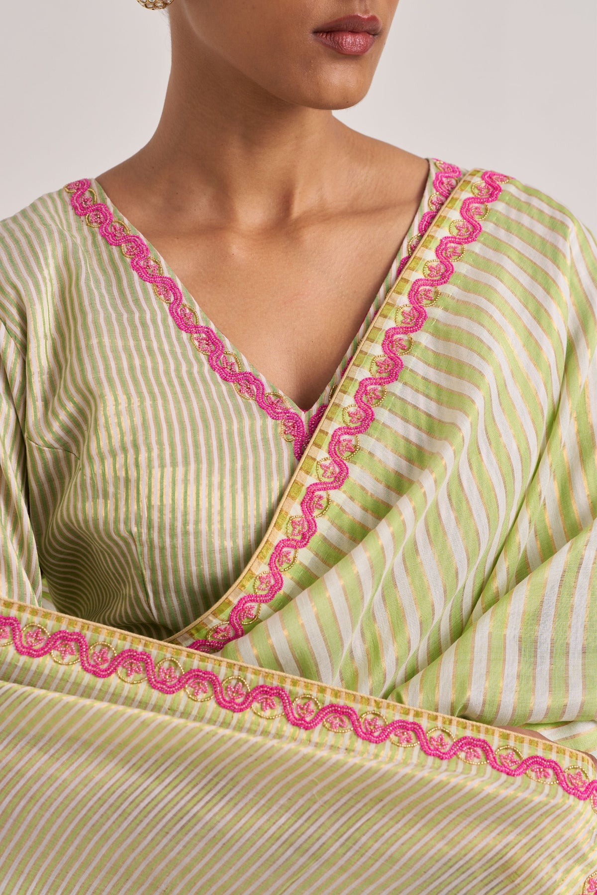 Mohini Green Saree