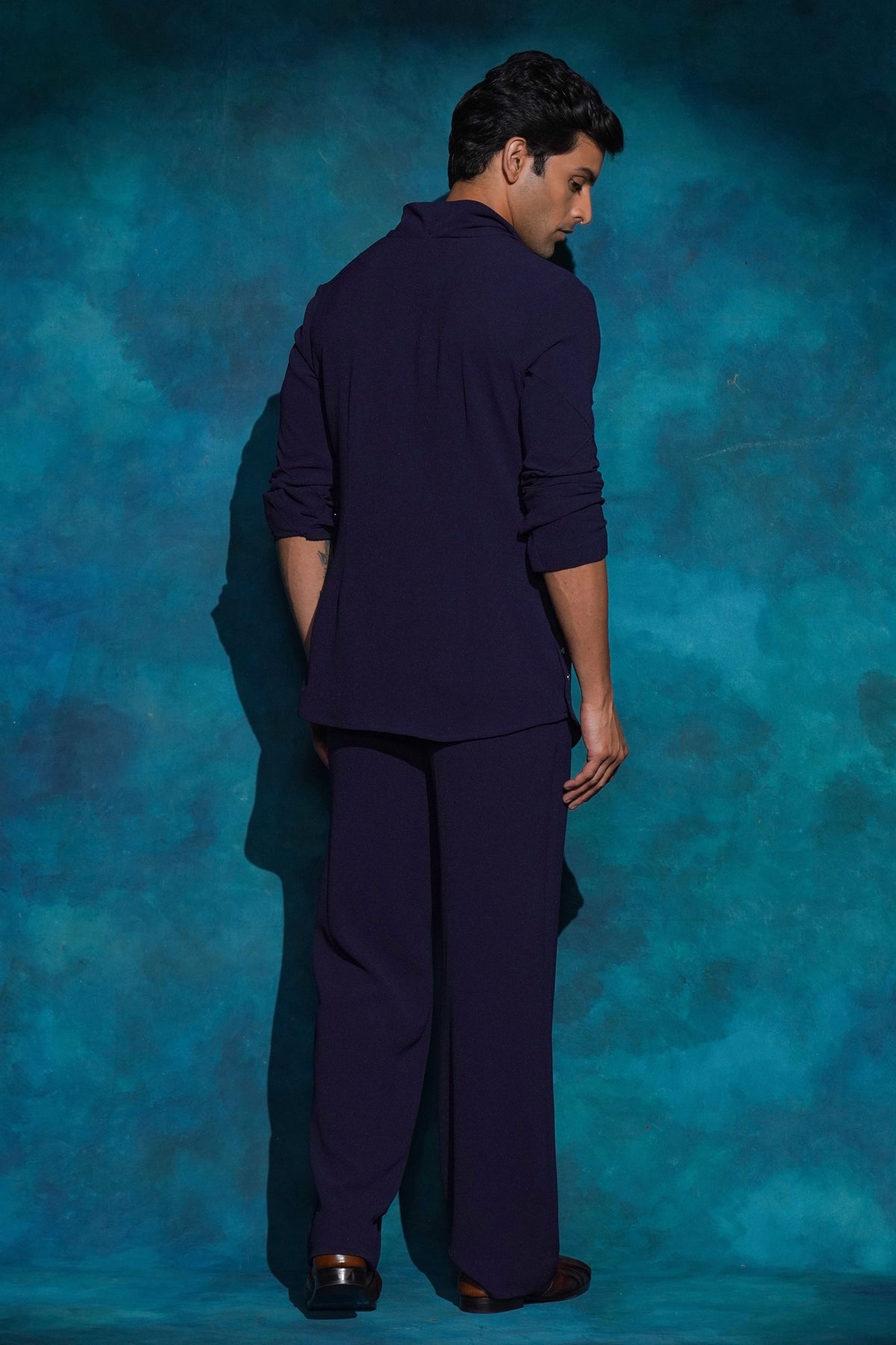 Midnight Cowl Short Kurta Set