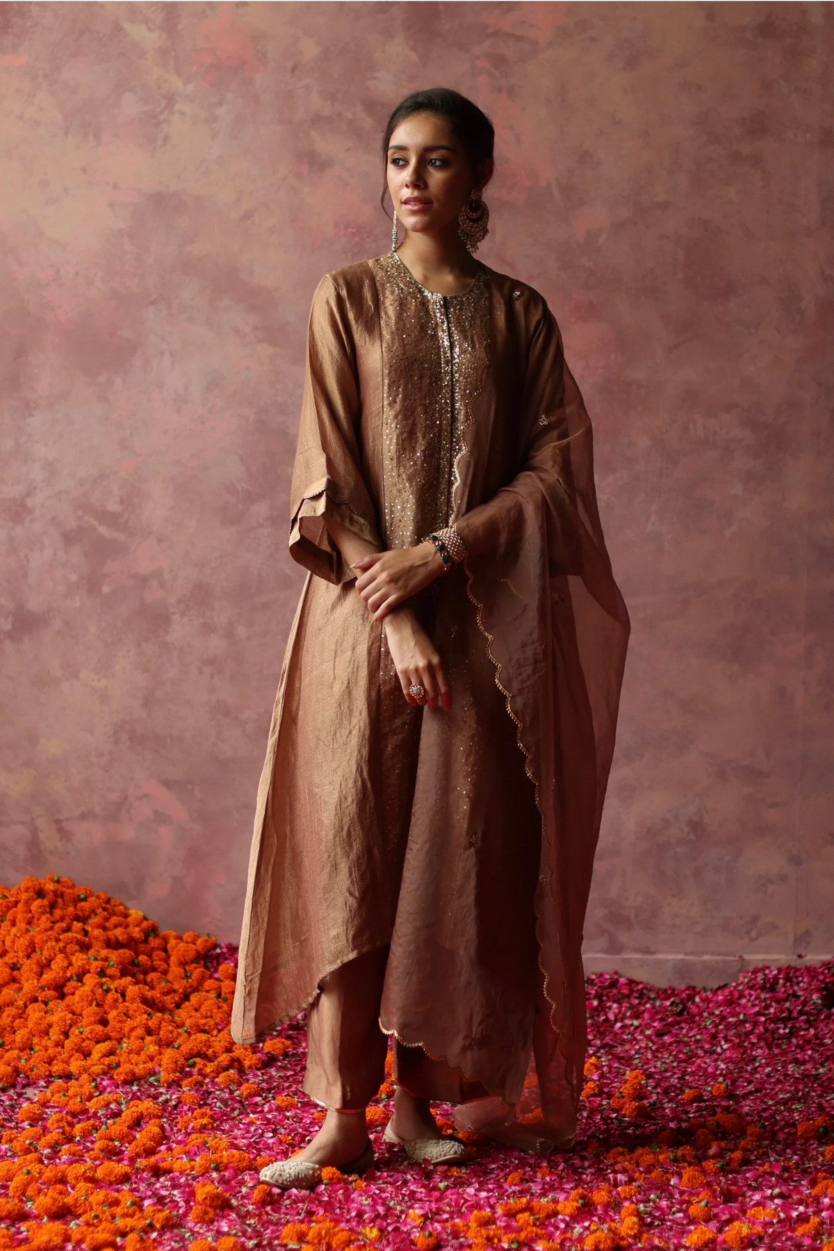 Champagne Gold Paakizah Kurta Set