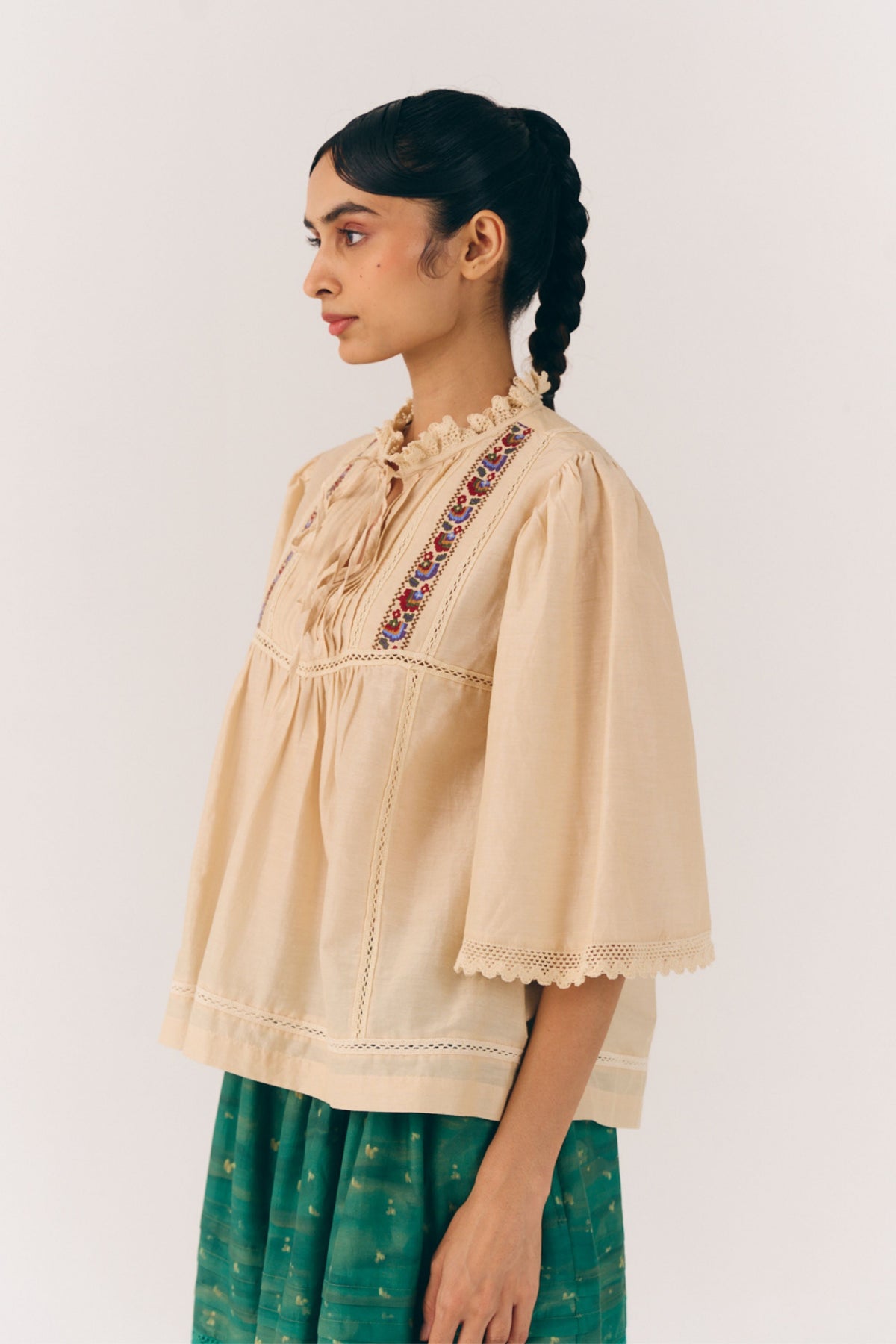 Rose Ivory Top