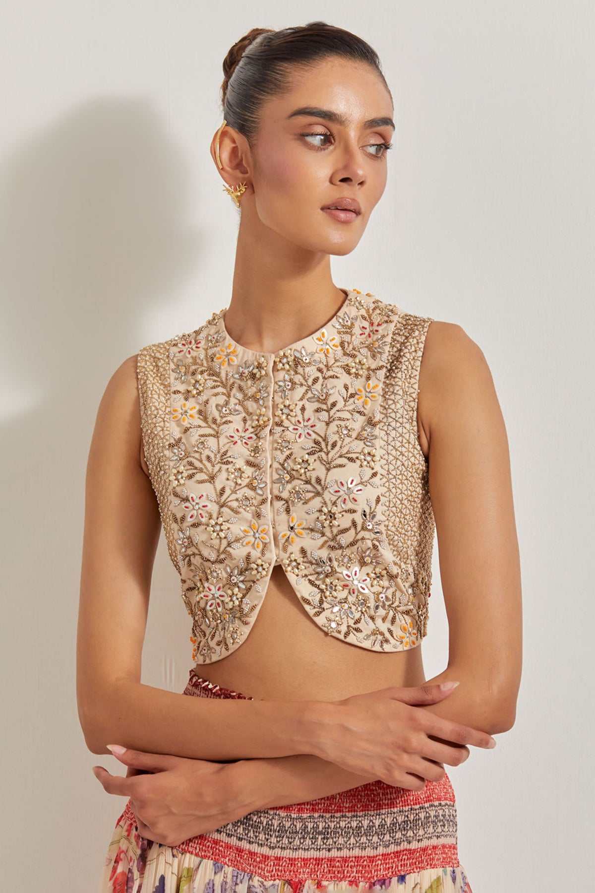 Blooming Burst Tiered Skirt Set