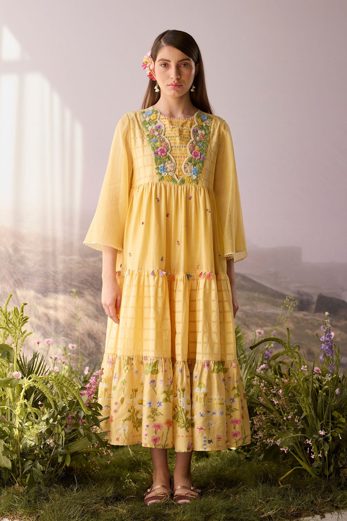 Sunray Floral Dress