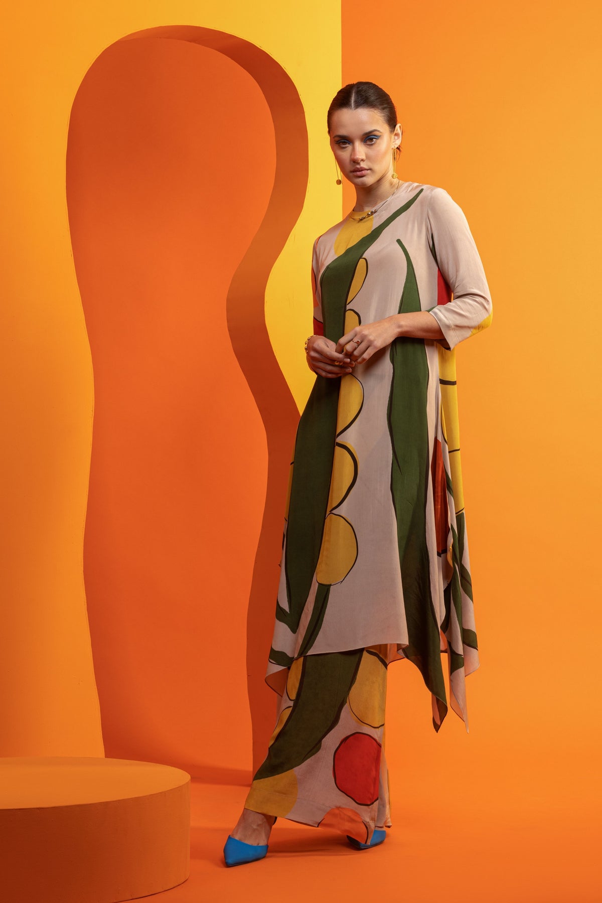 Artistic Printed Tunic Set