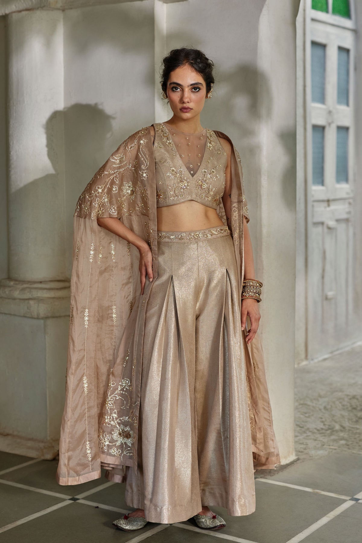 Lyra Cape Trouser Set