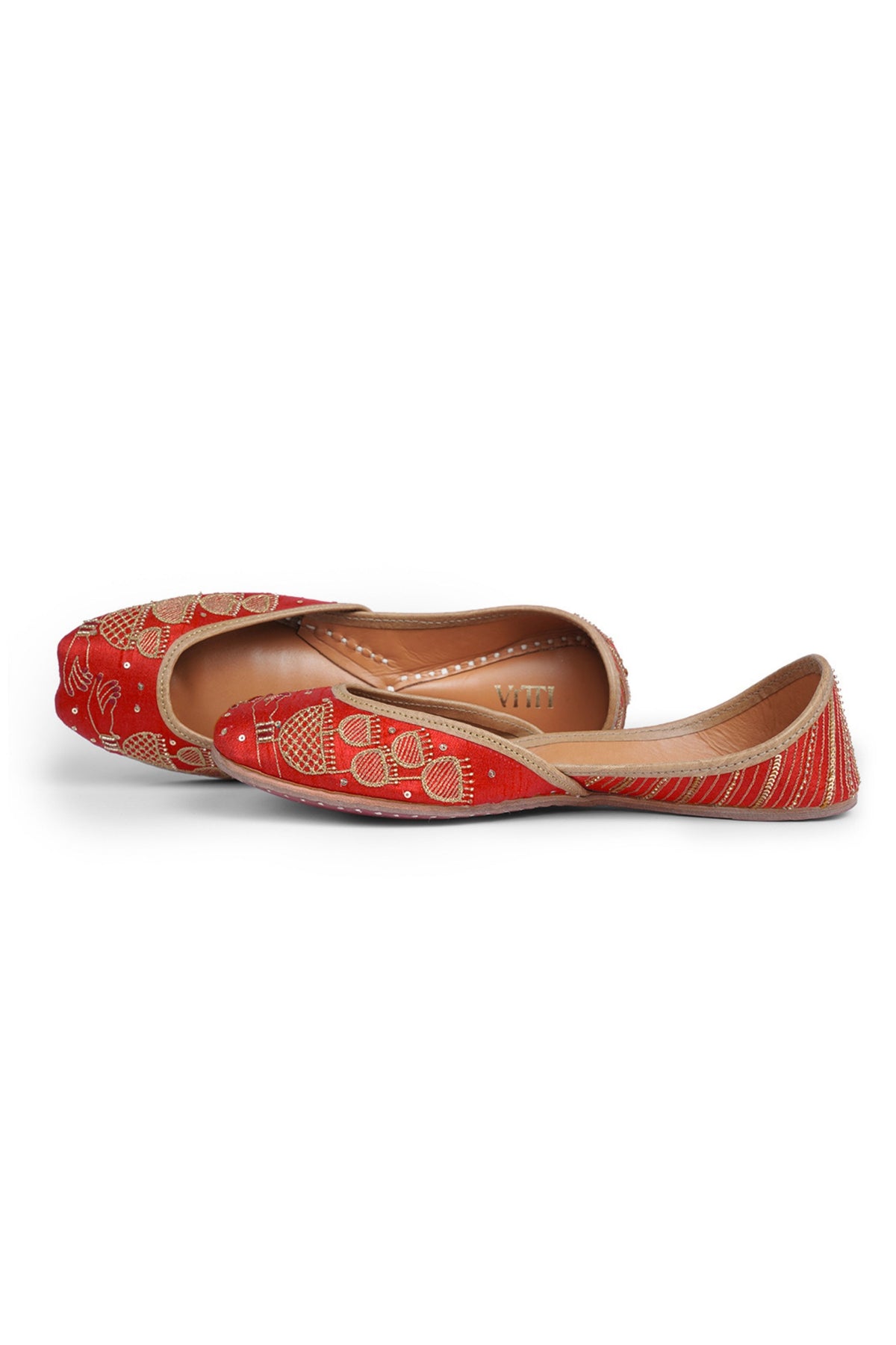 Kaleera Deep Red Juttis