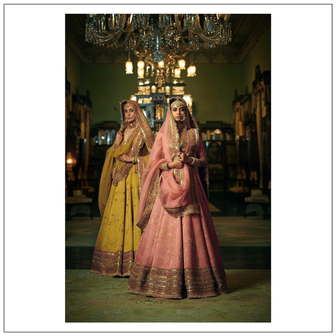 Sabyasachi sales lehenga pink