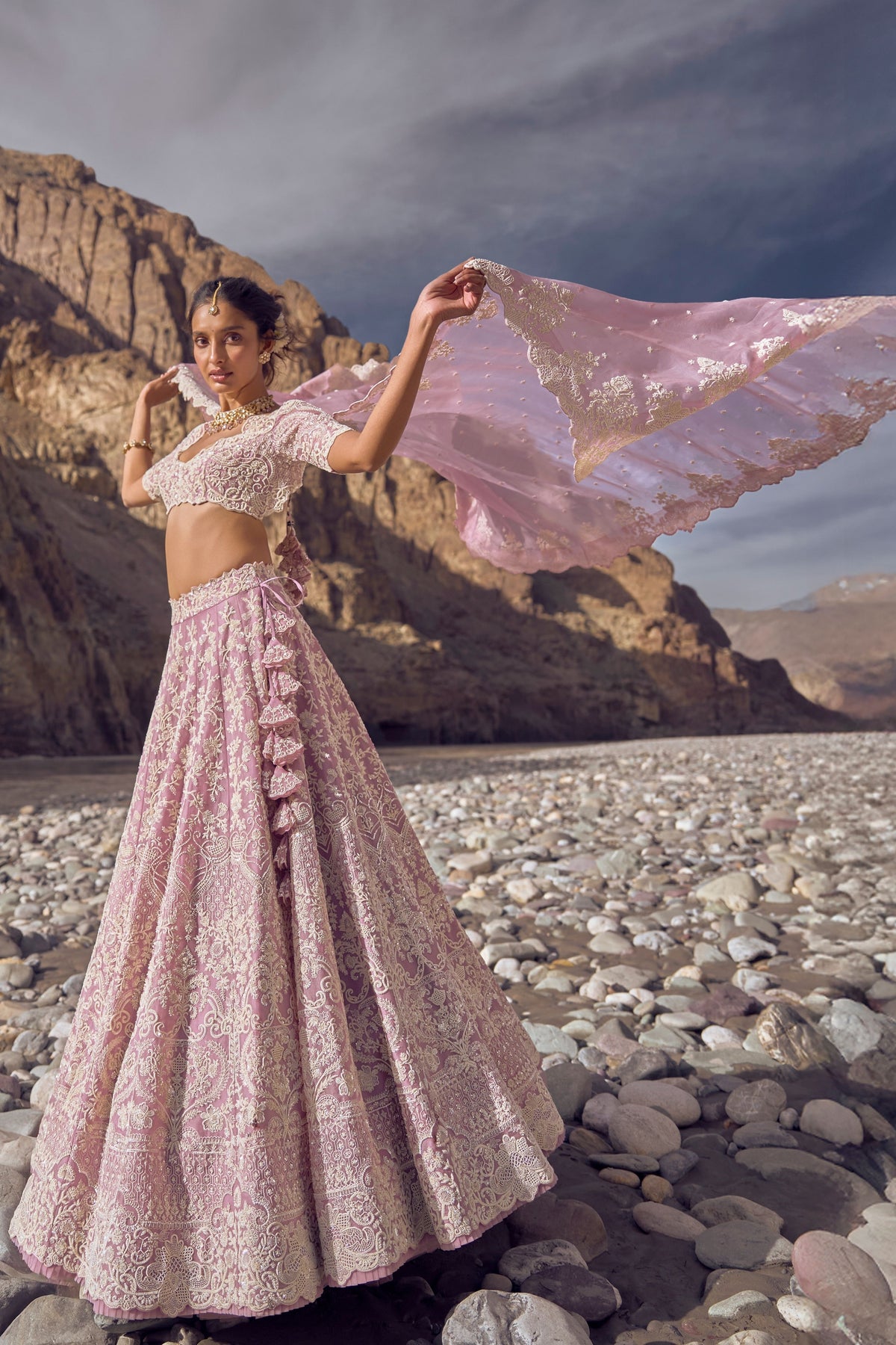 Amethyst Mauve Lehenga Set