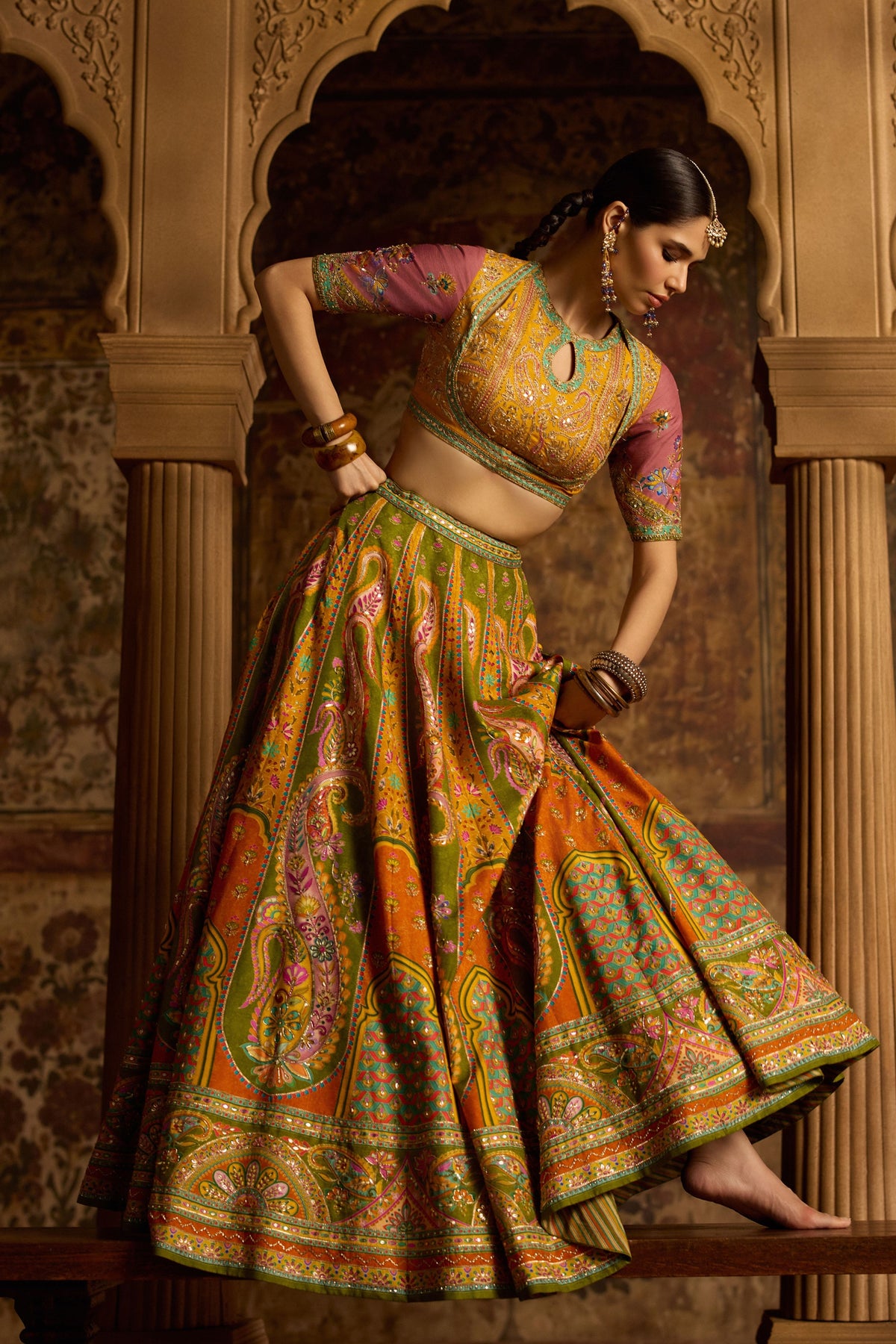 Nitara Amber Lehenga Set