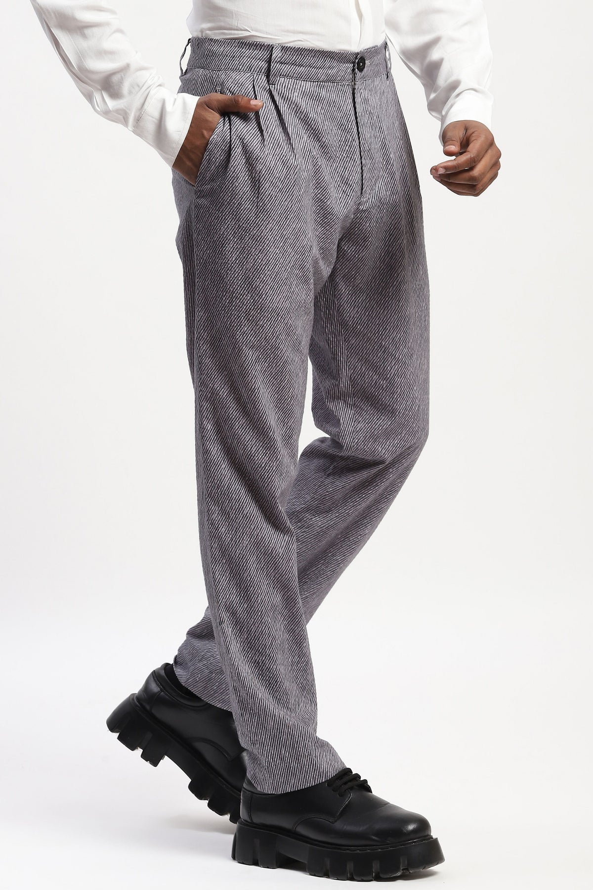 Diagonal Print Trouser