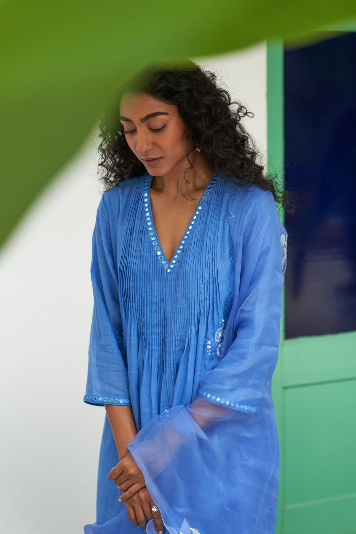 Asmani Champa Sitara Kurta Set