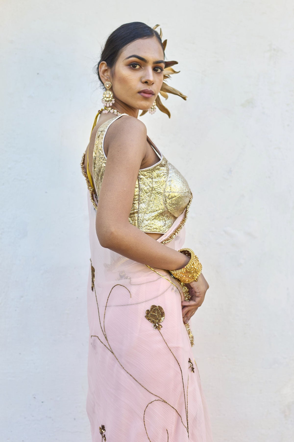 Blush Pink Siana Saree Set