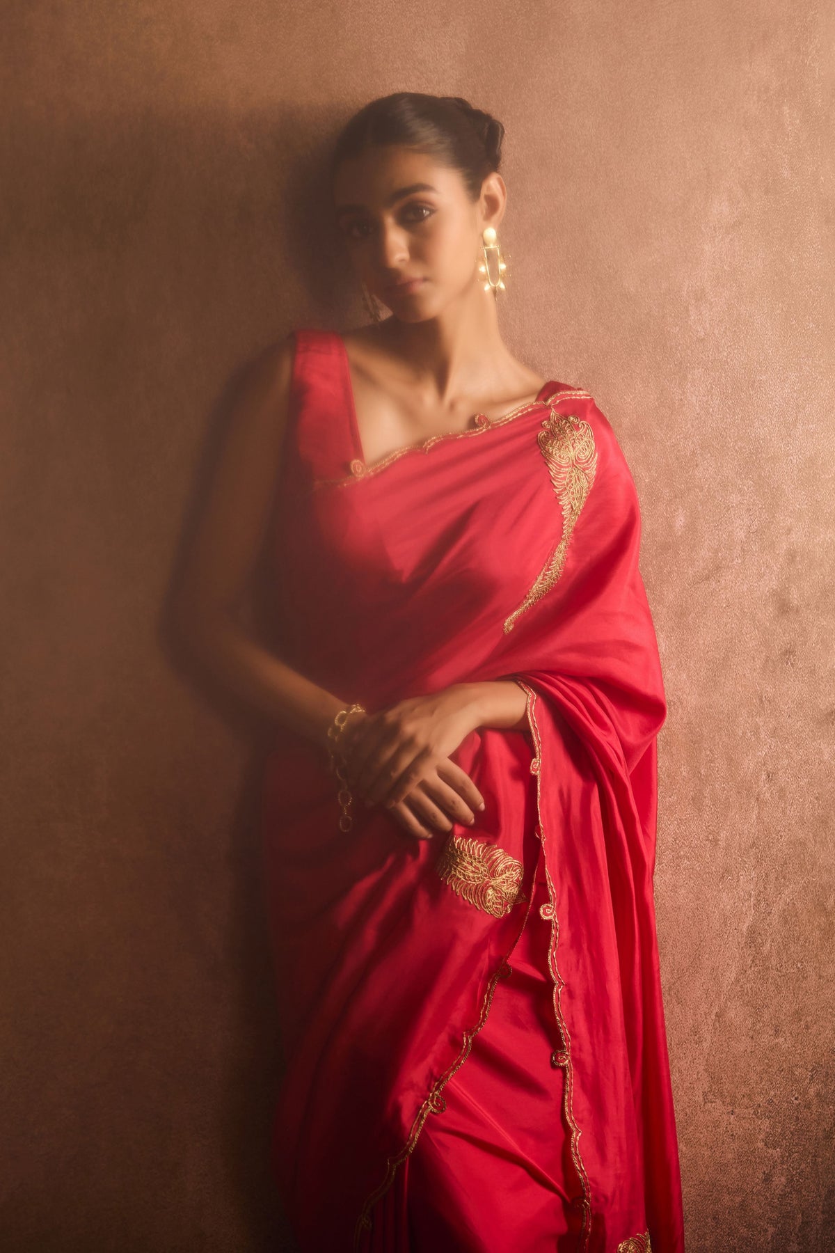 Red Rouge Deco Drape Saree