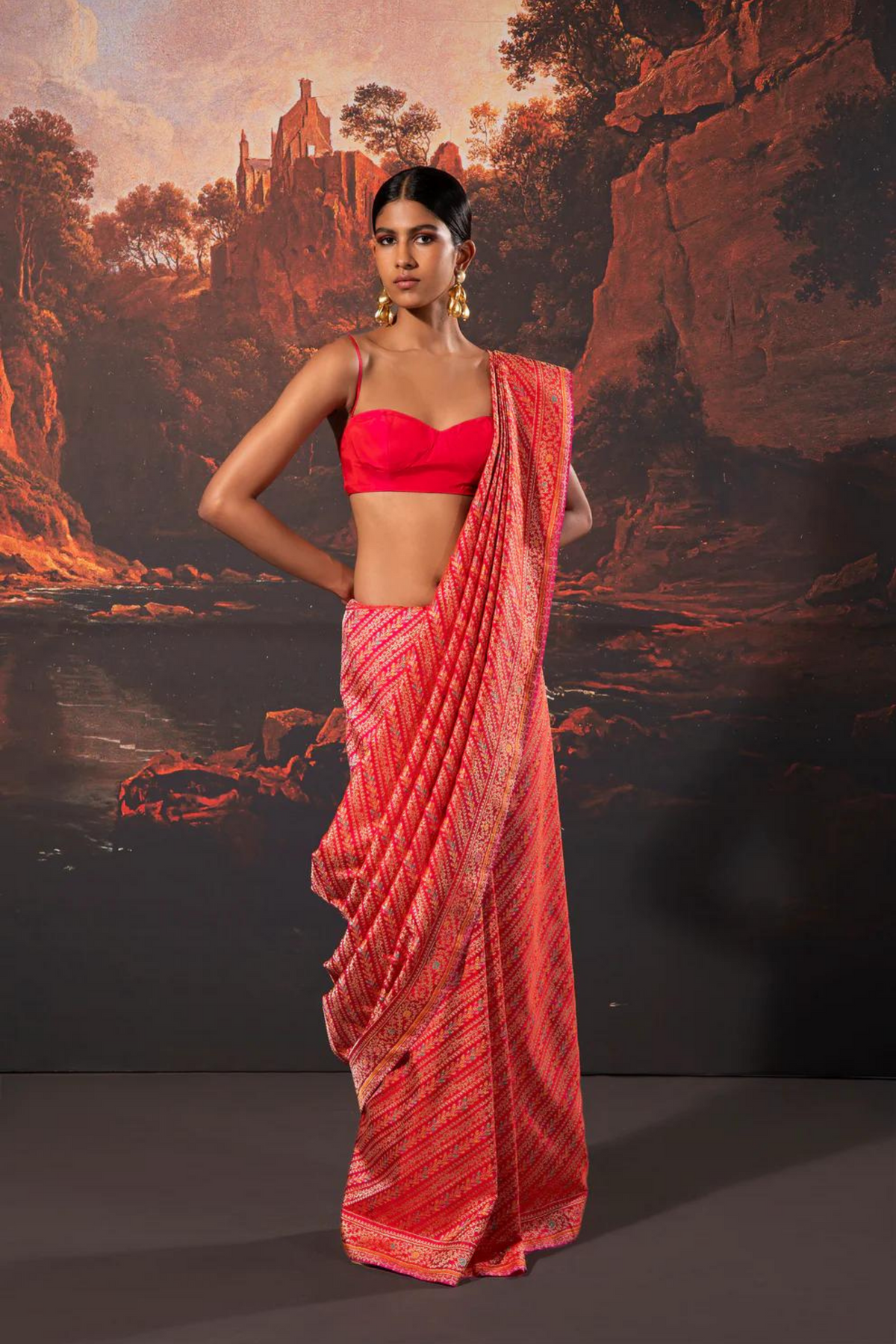 Handwoven Pink Silk Saree