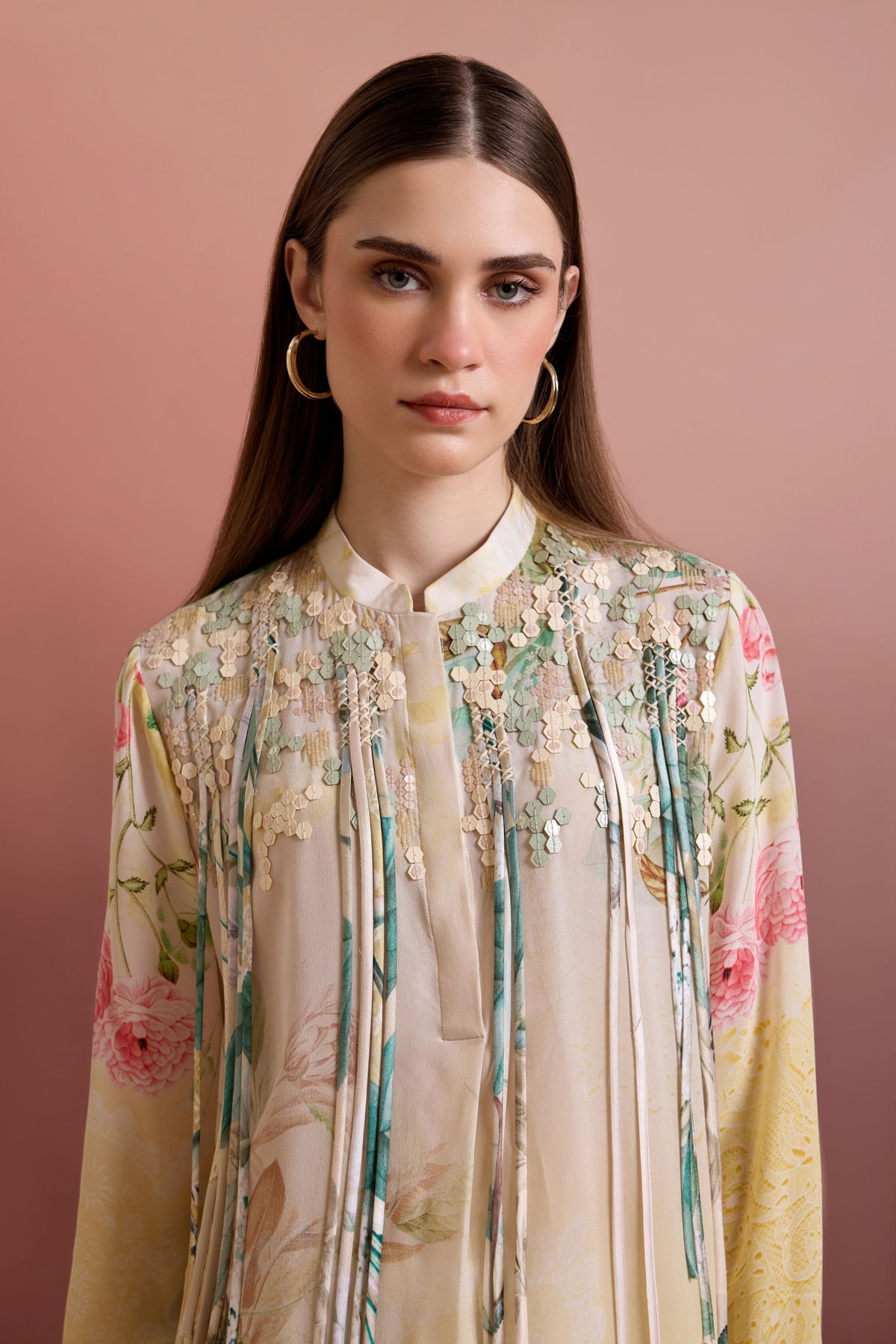 Snowing Embellished Relaxed Tunic