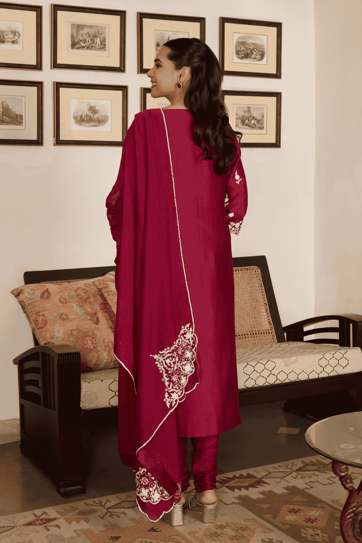 Mehroon Kurta Set
