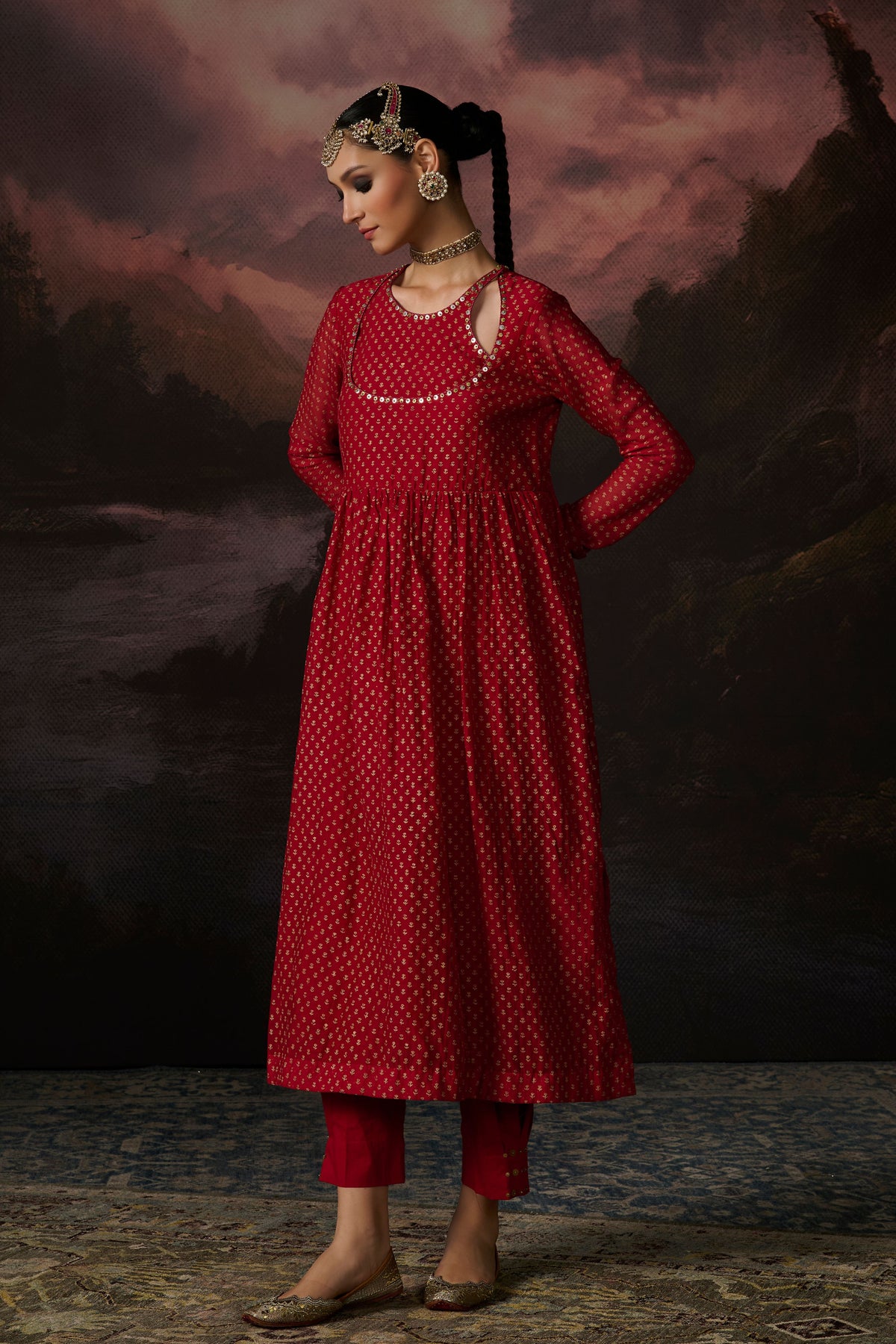 Hind Anarkali Set