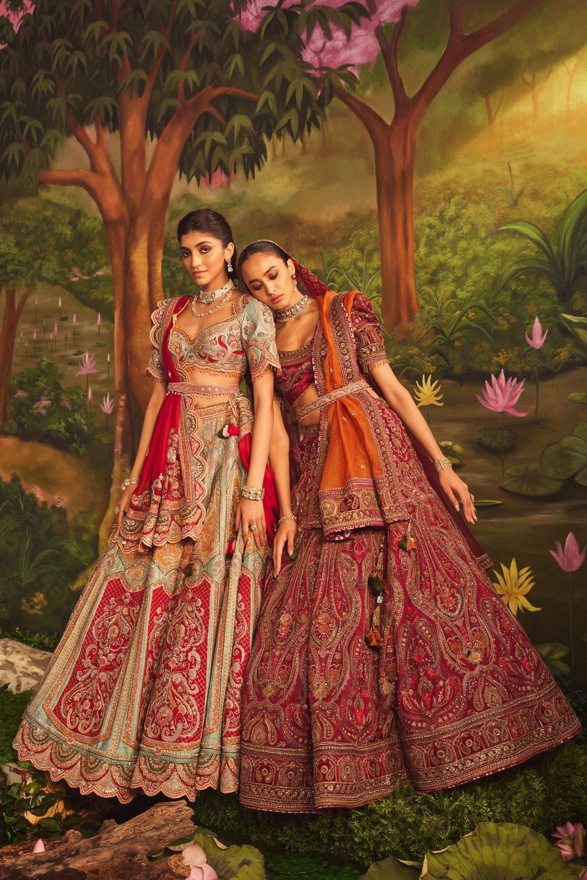Zardozi And Thread Work Lehenga Set