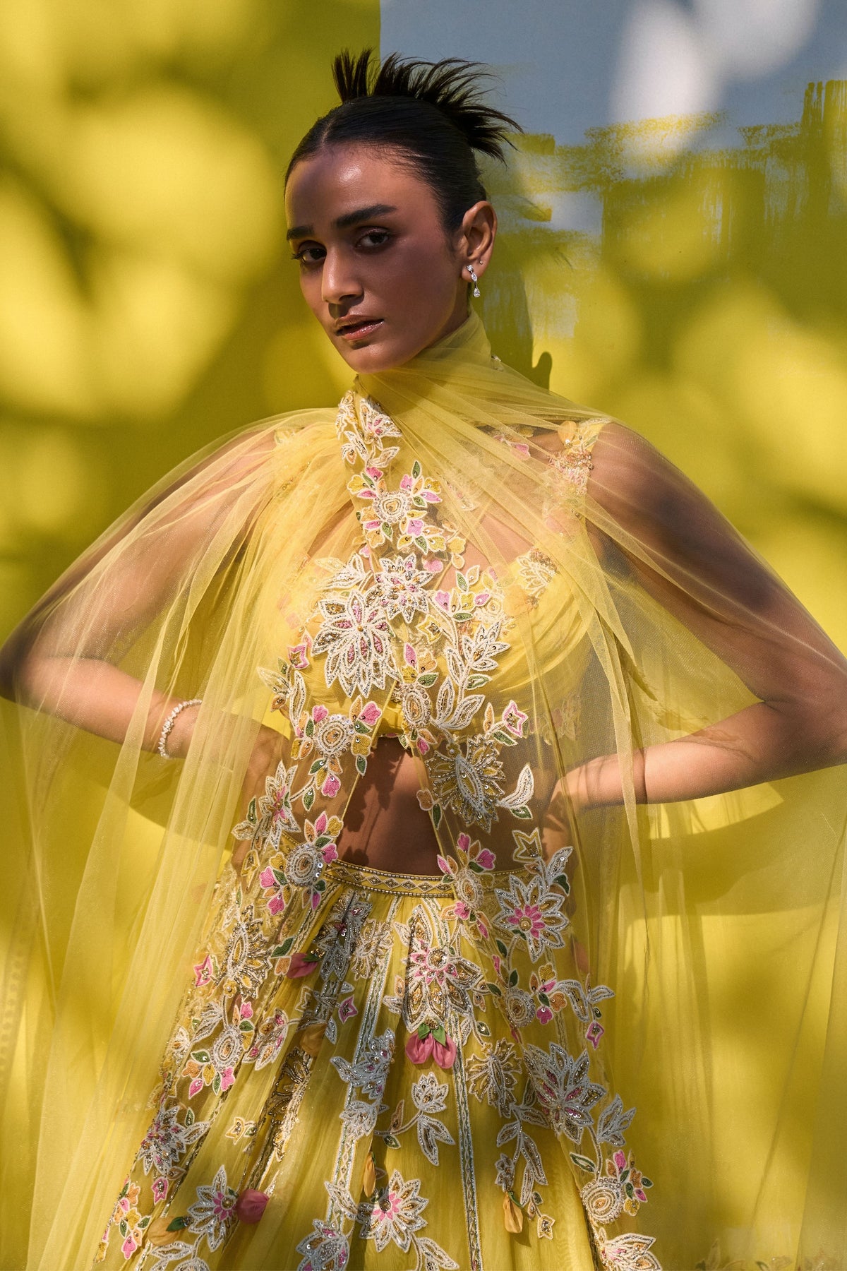 Lahya Yellow Lehenga Set