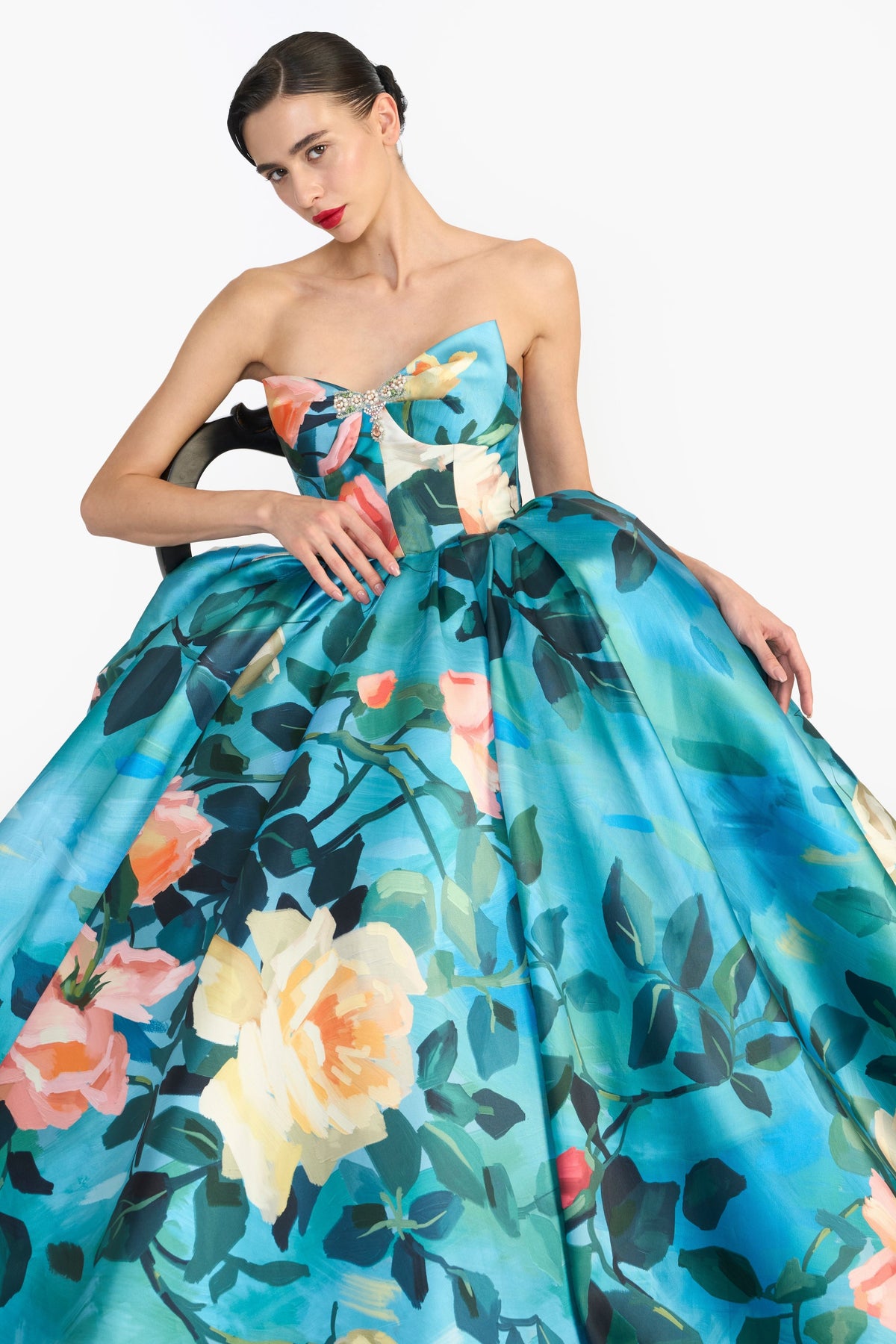 Sculpted Strapless Maxi