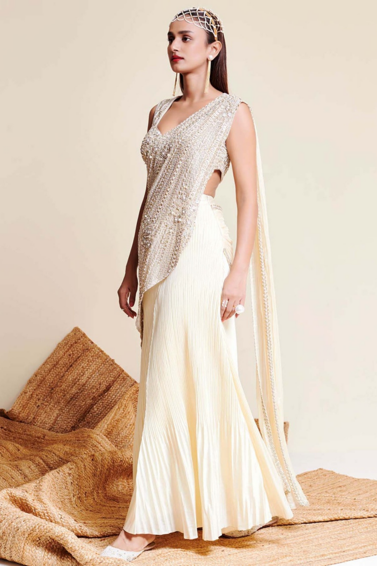 Ivory Drape Set