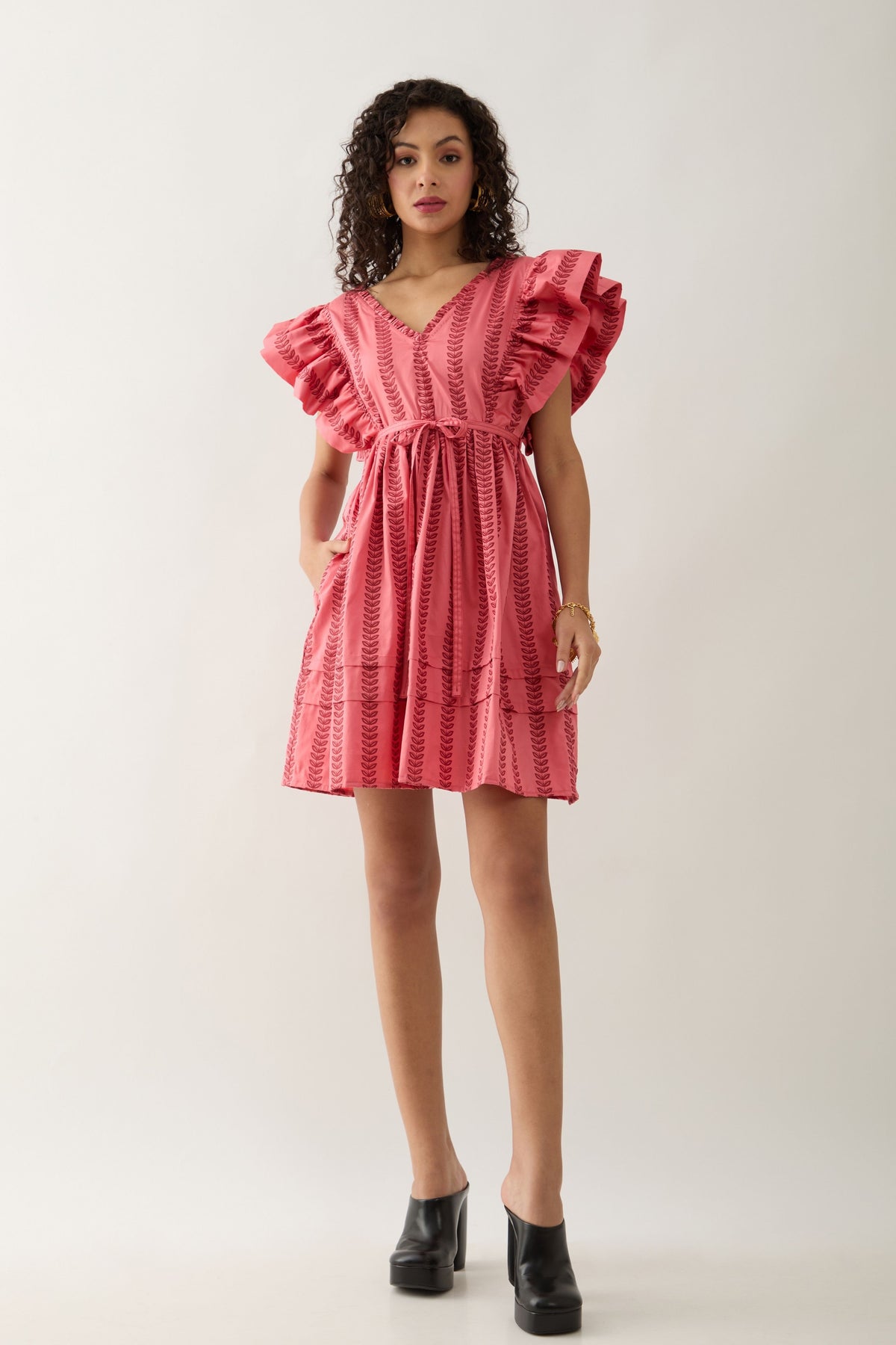 Gala Salmon-colored Dress