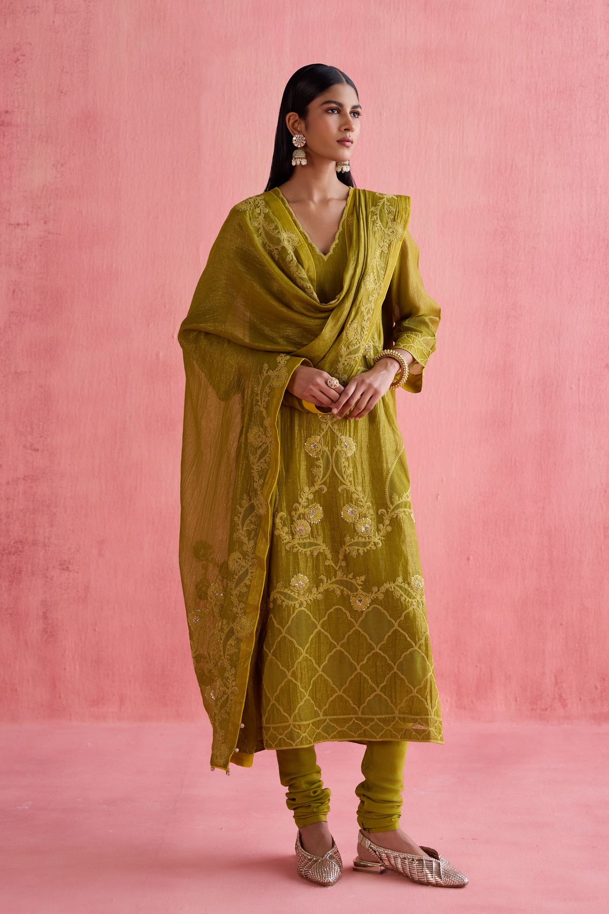 Khwaab Green Kurta Set