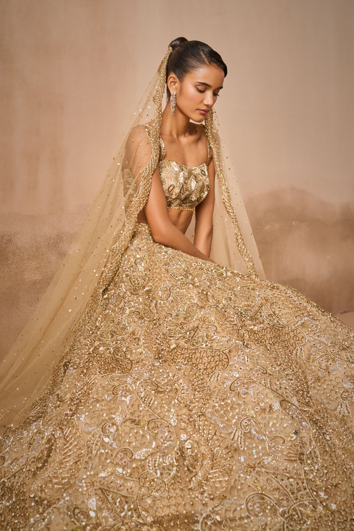 Gold Lehenga Set