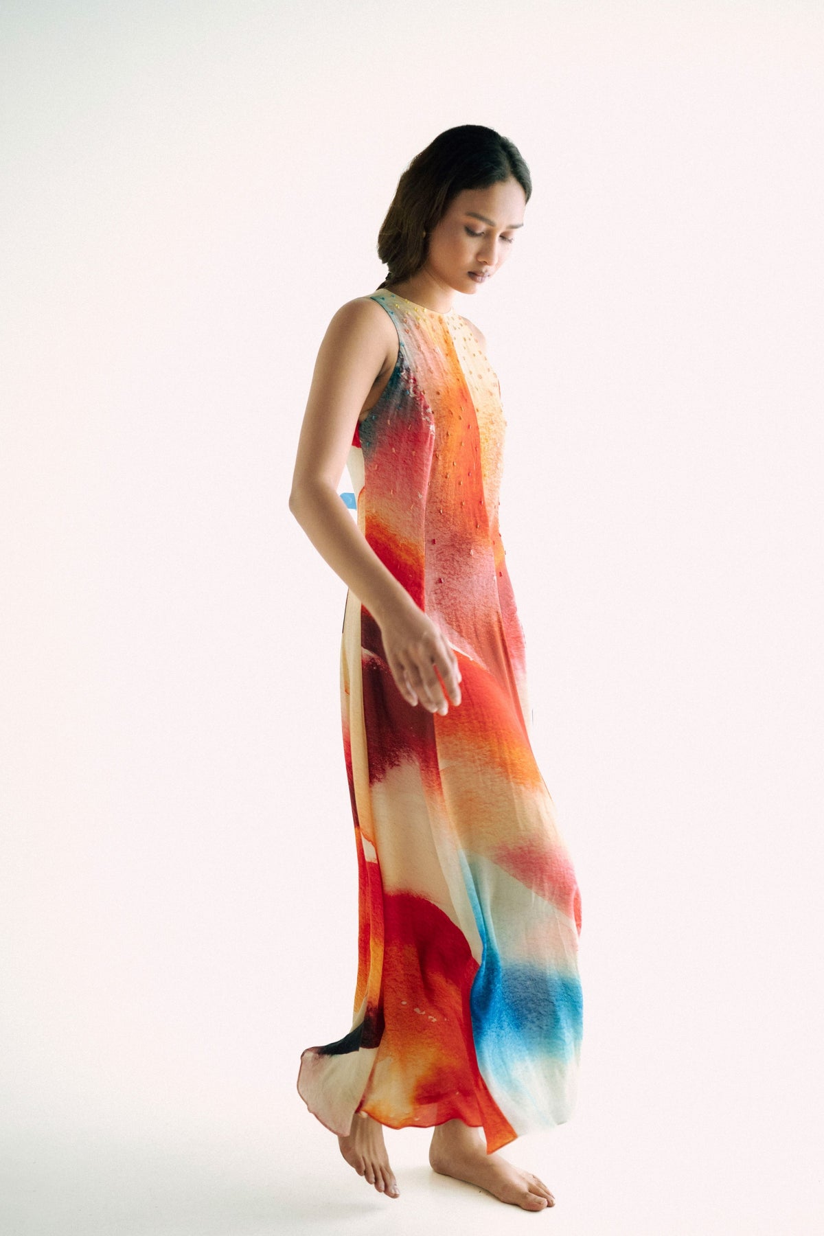 Multicolor Printed Dress
