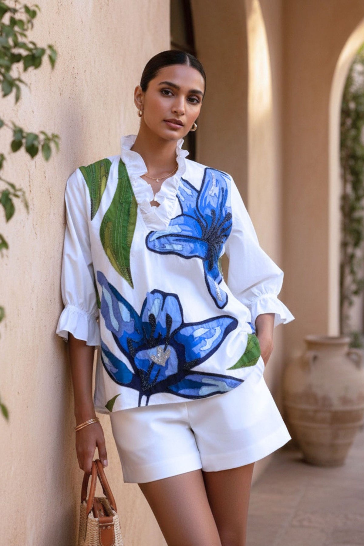 The Beaded Fleur Shirt