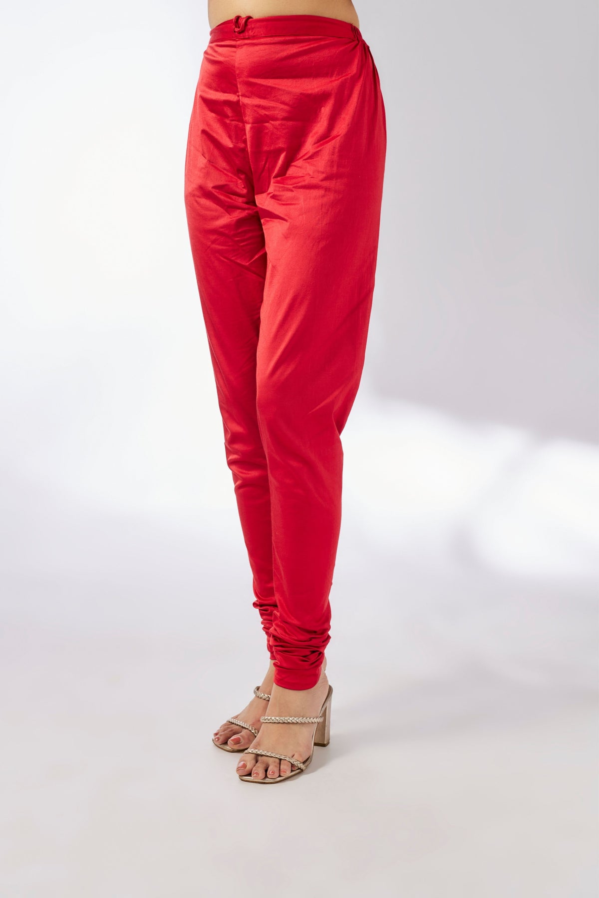 Red Joshna Tiered Kurta Set