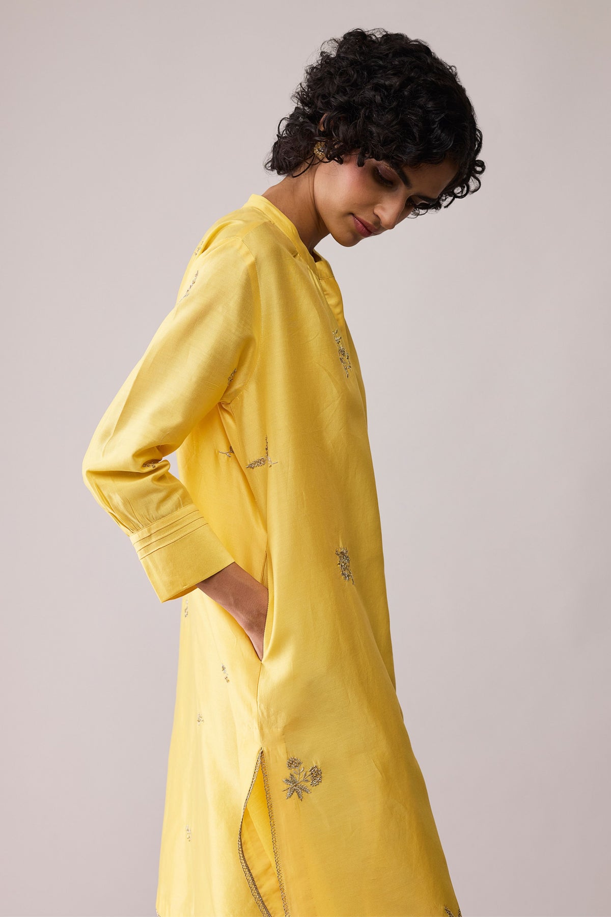 Ina Yellow Tunic Set