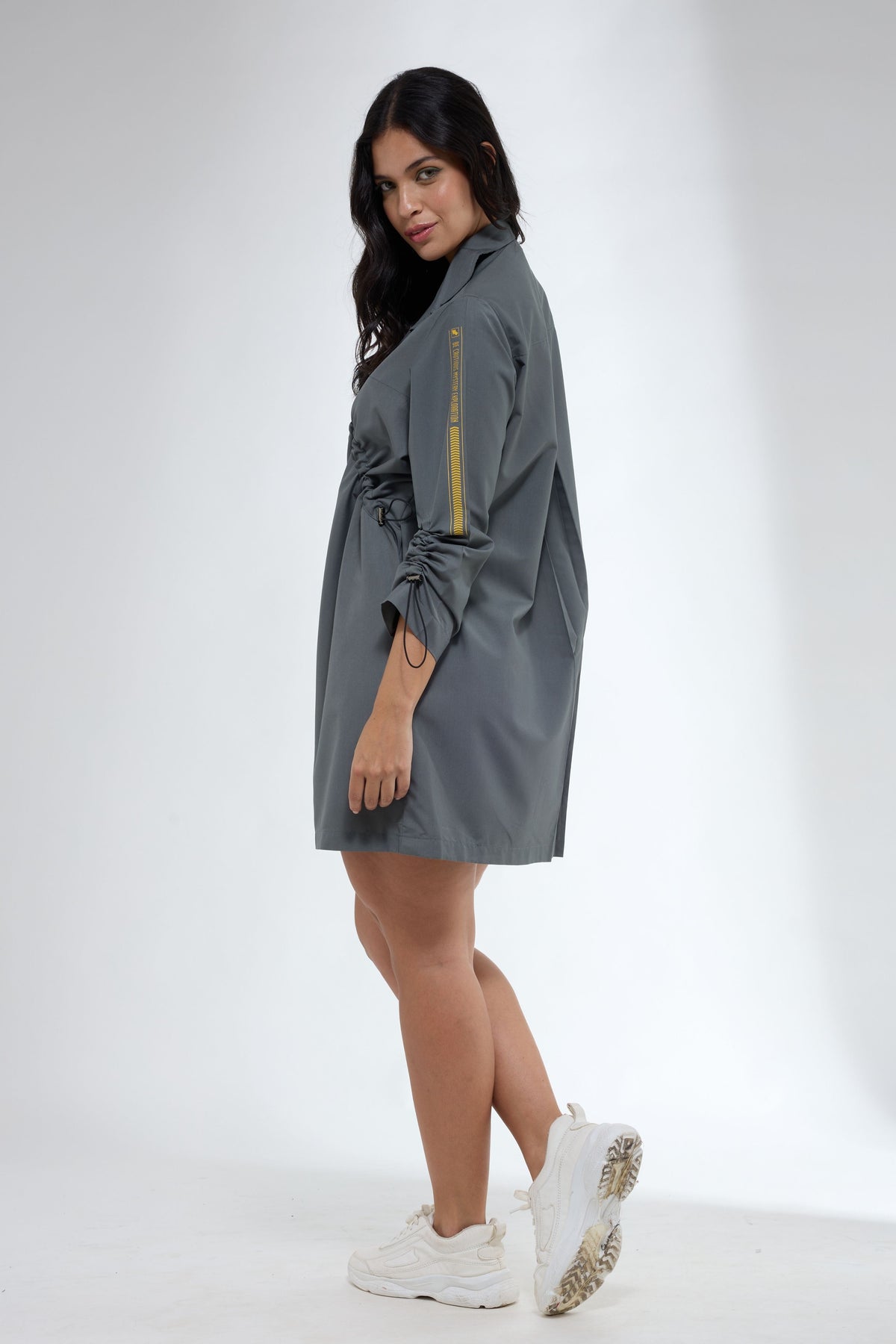 Shirt Dress With Fastenings