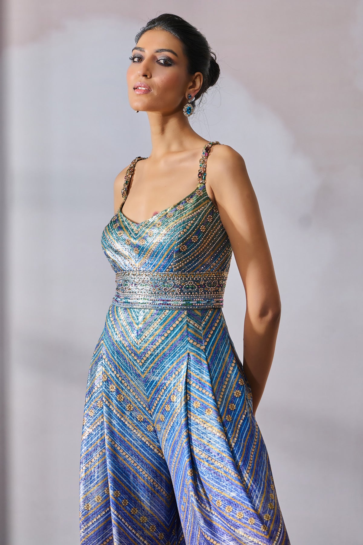 Gemoteric Print Jumpsuit