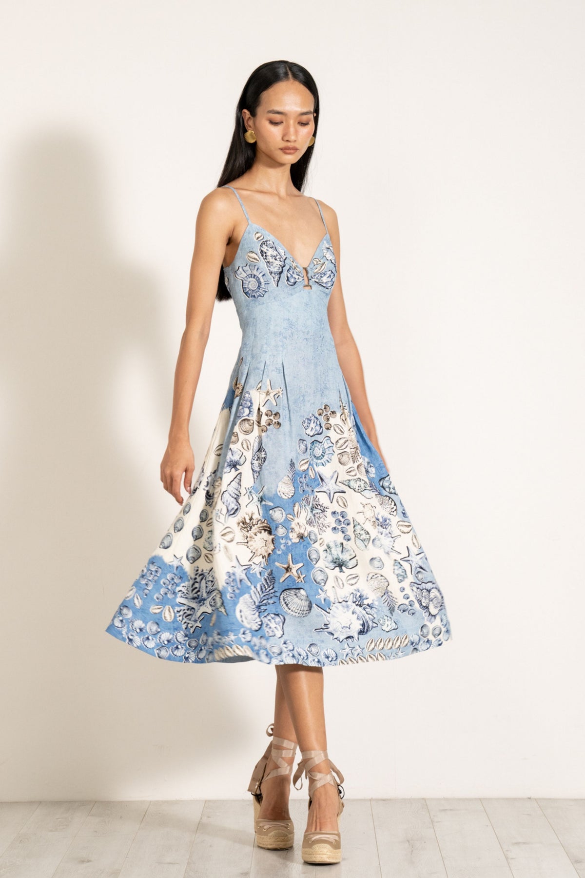 Aria Pleated Midi Dress