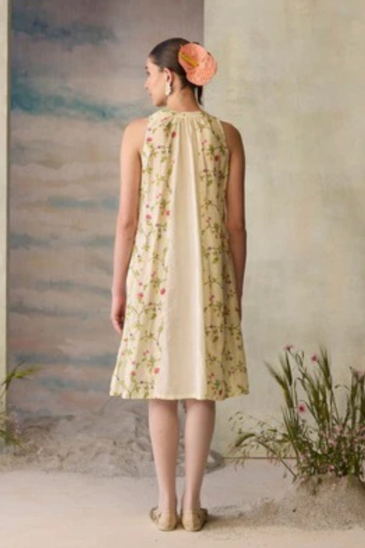 Moonlight Beaded Floral Dress