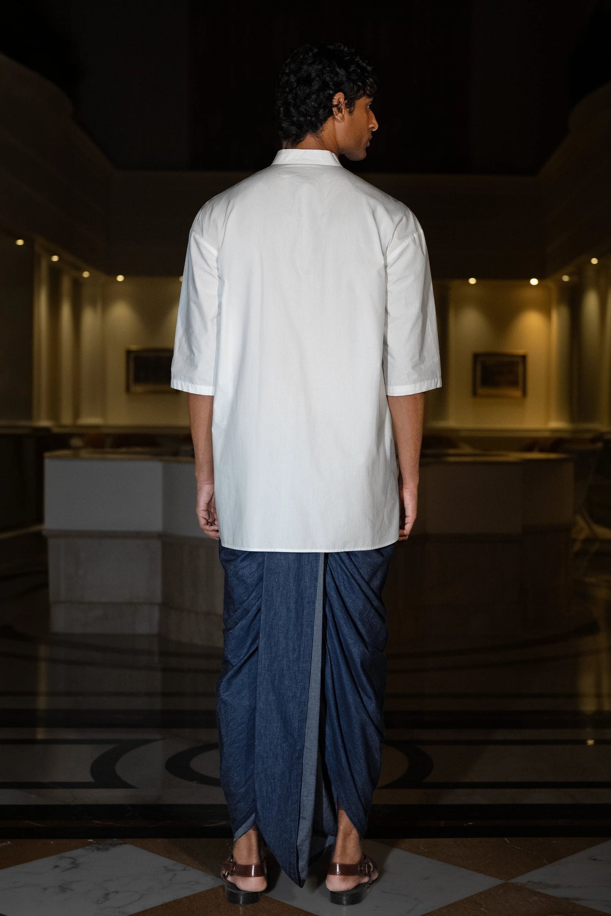 Denim Dhoti Pants