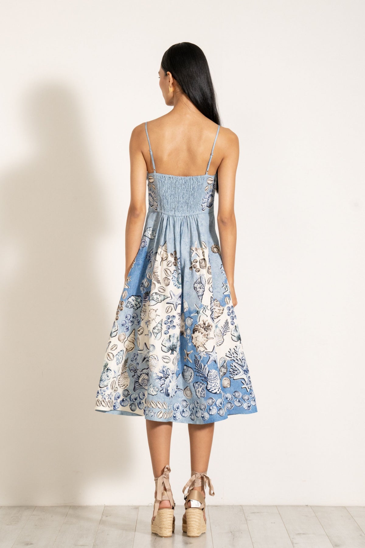 Aria Pleated Midi Dress