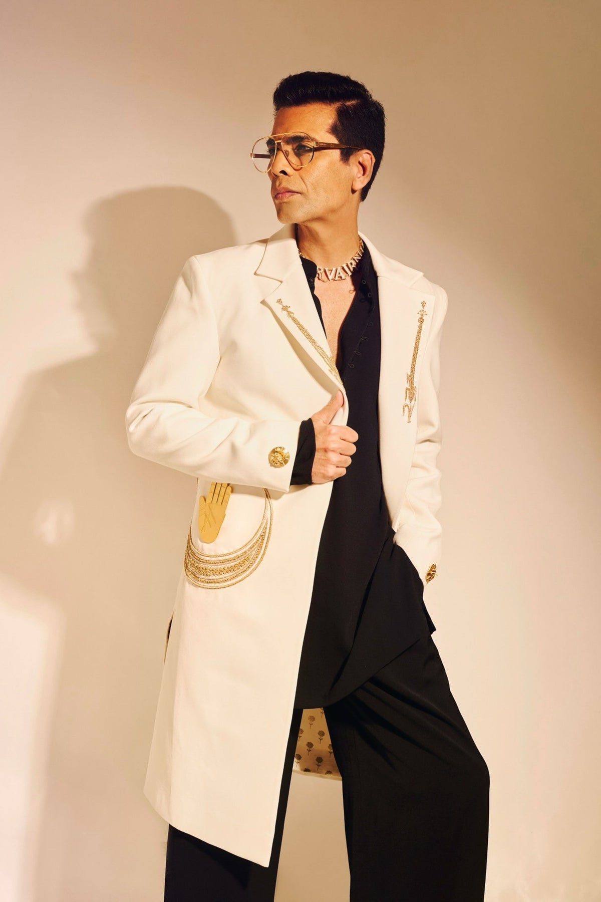 Karan Johar in Masaba Menswear