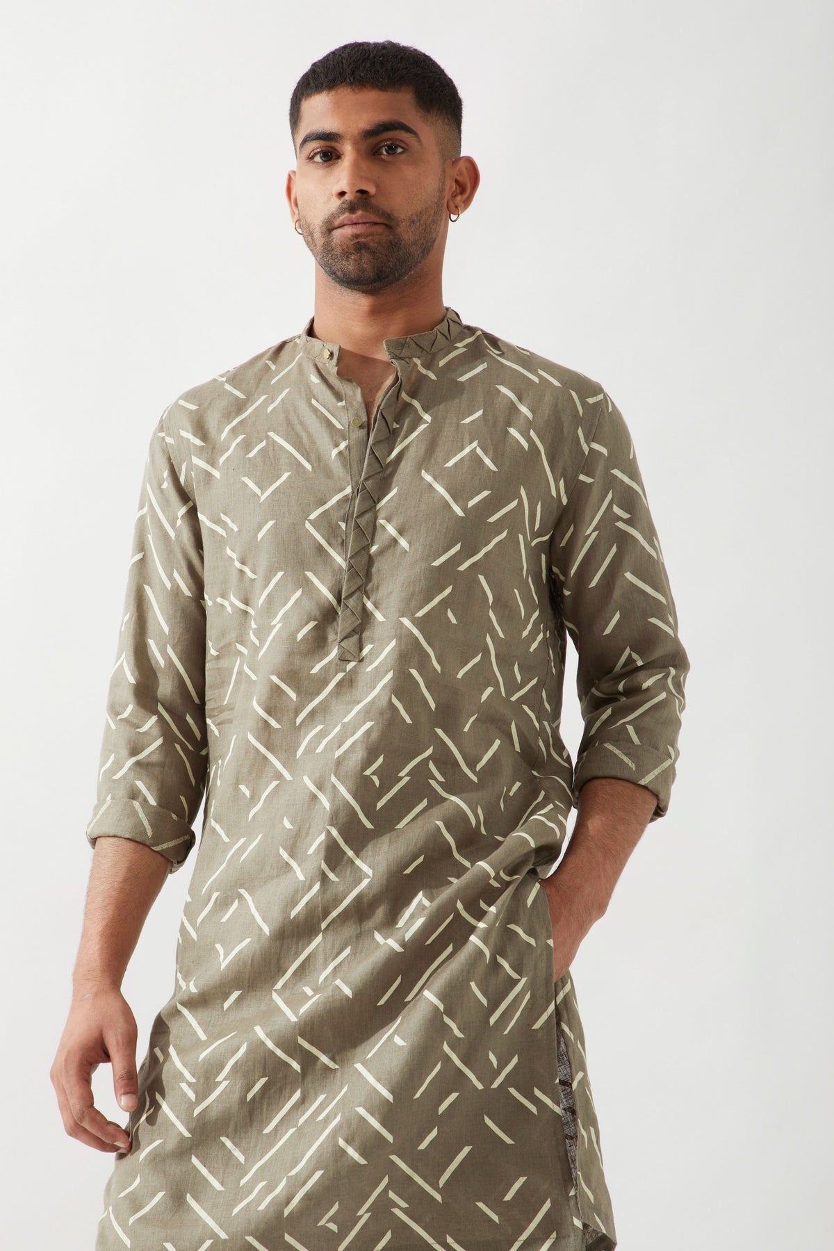 Aiden Pathway Olive Kurta Set