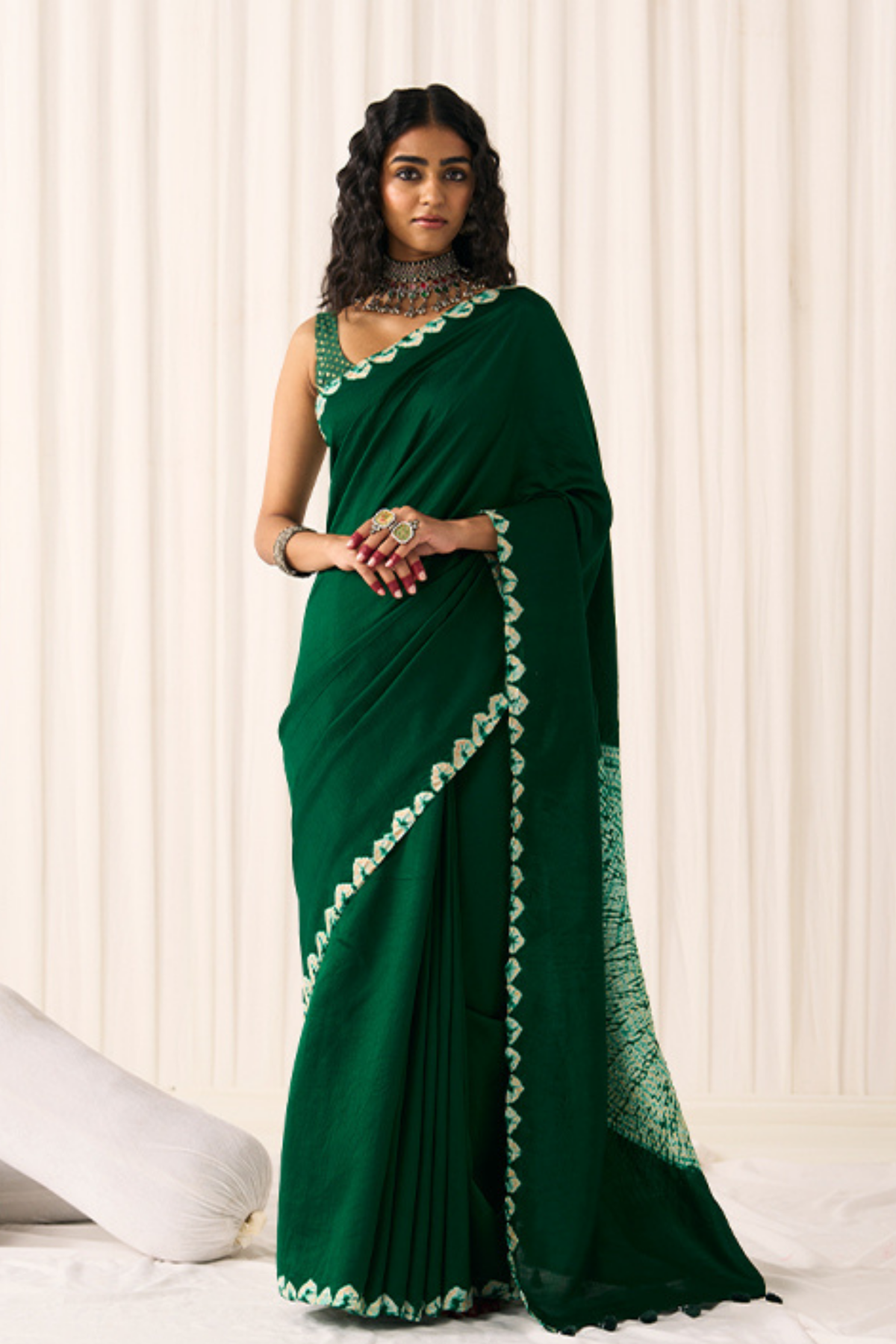 Green Poonam  Saree