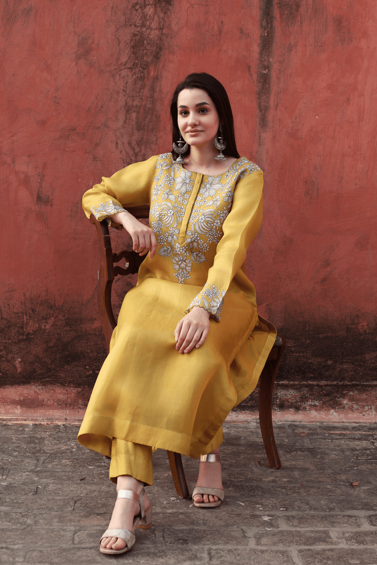 Dusty Lime Kurta And Pant