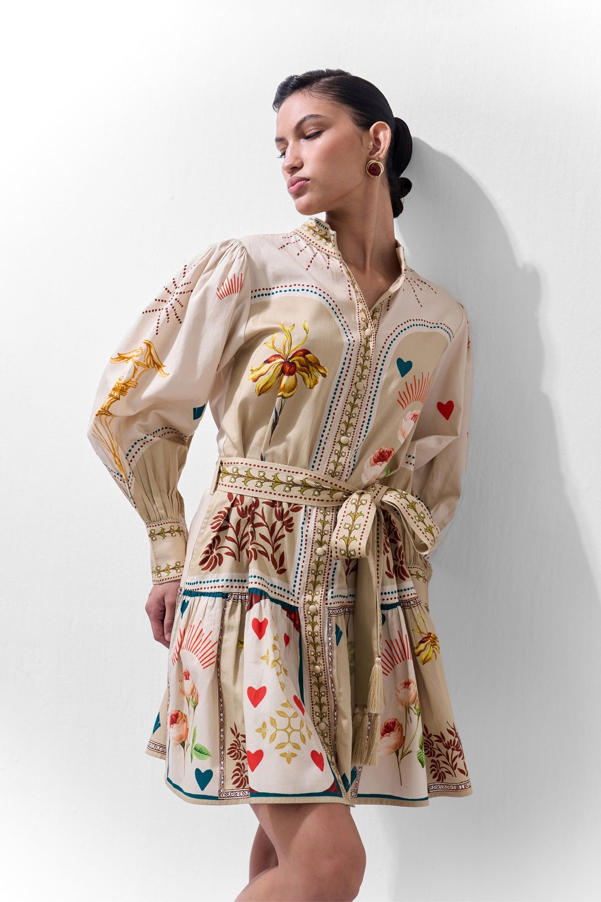 Celia Mini Postcards Petals Dress
