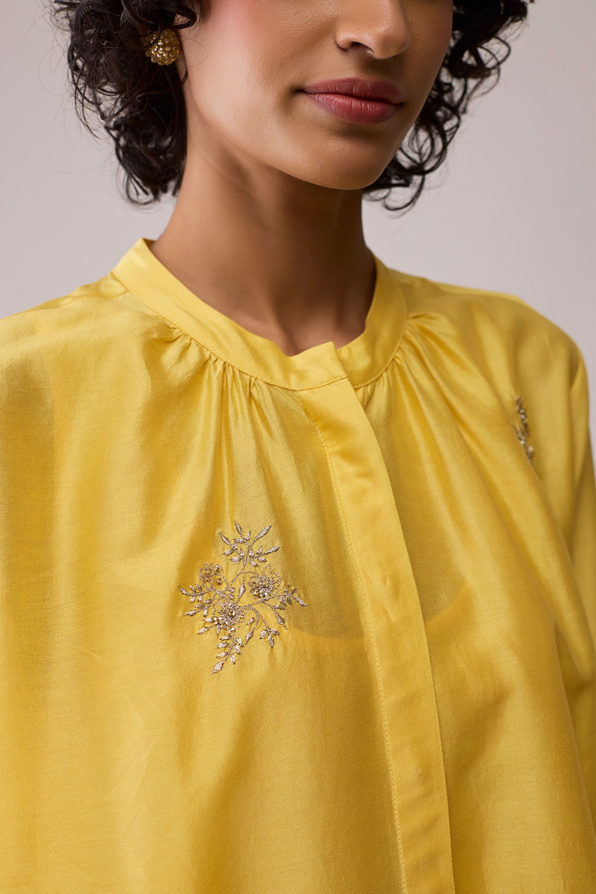 Ina Yellow Tunic Set