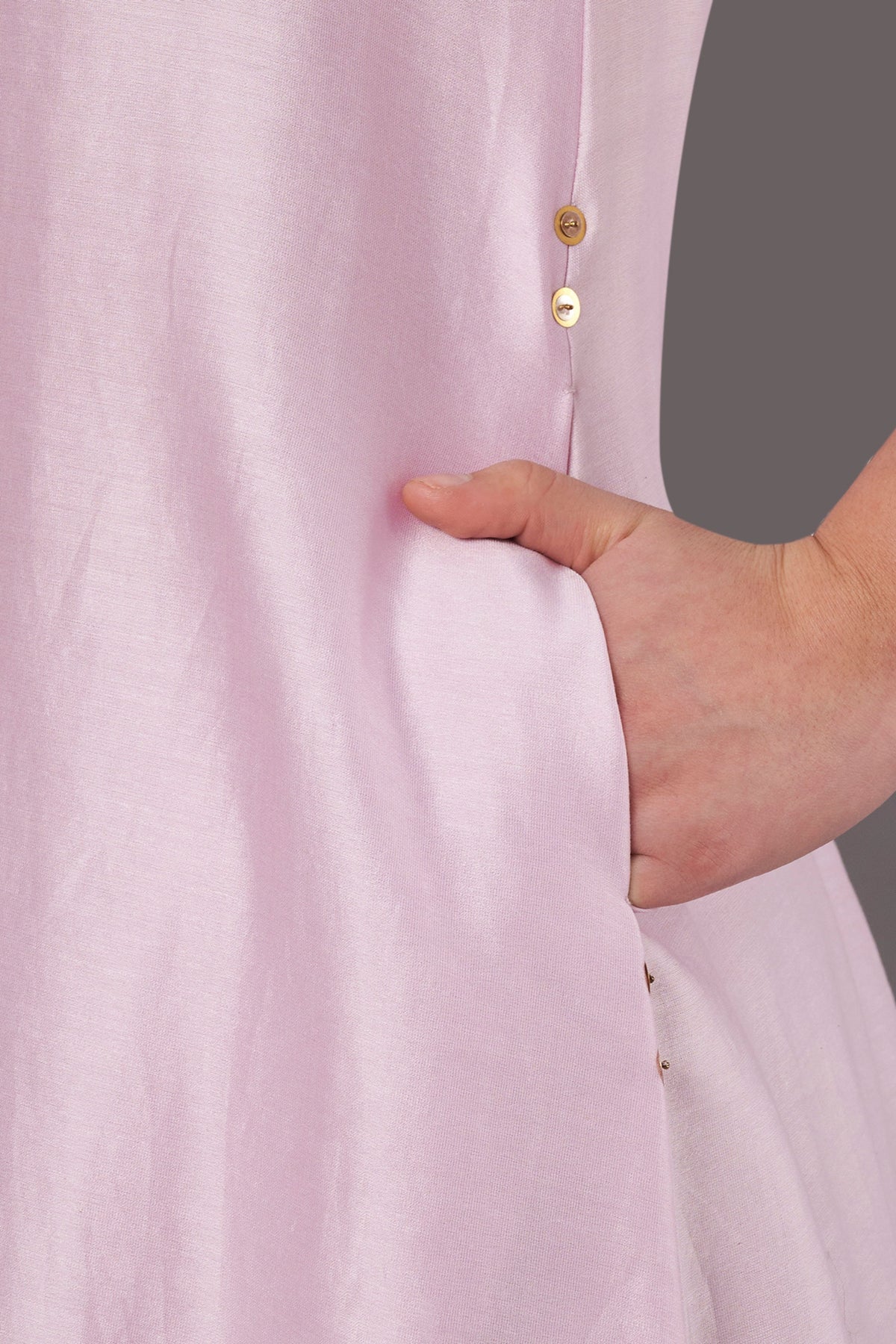 Open Bloom Pastel Lilac Kurta Set