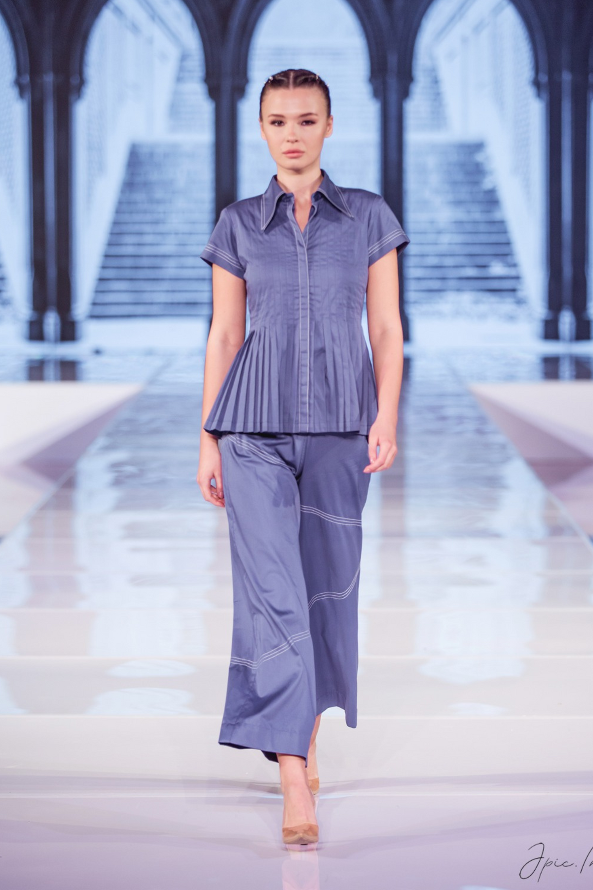 Diagonal katha pants