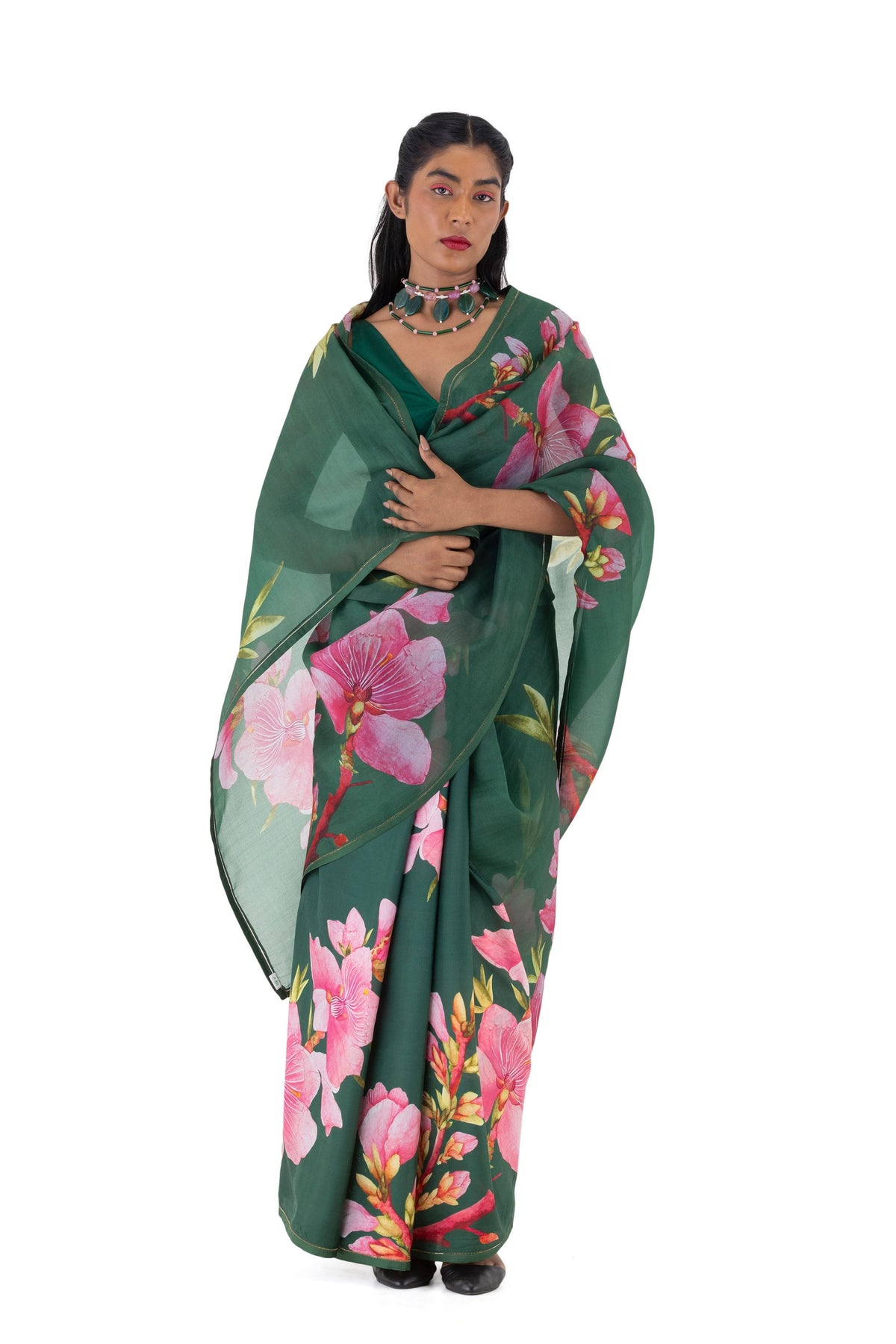 Anyaar Green Saree