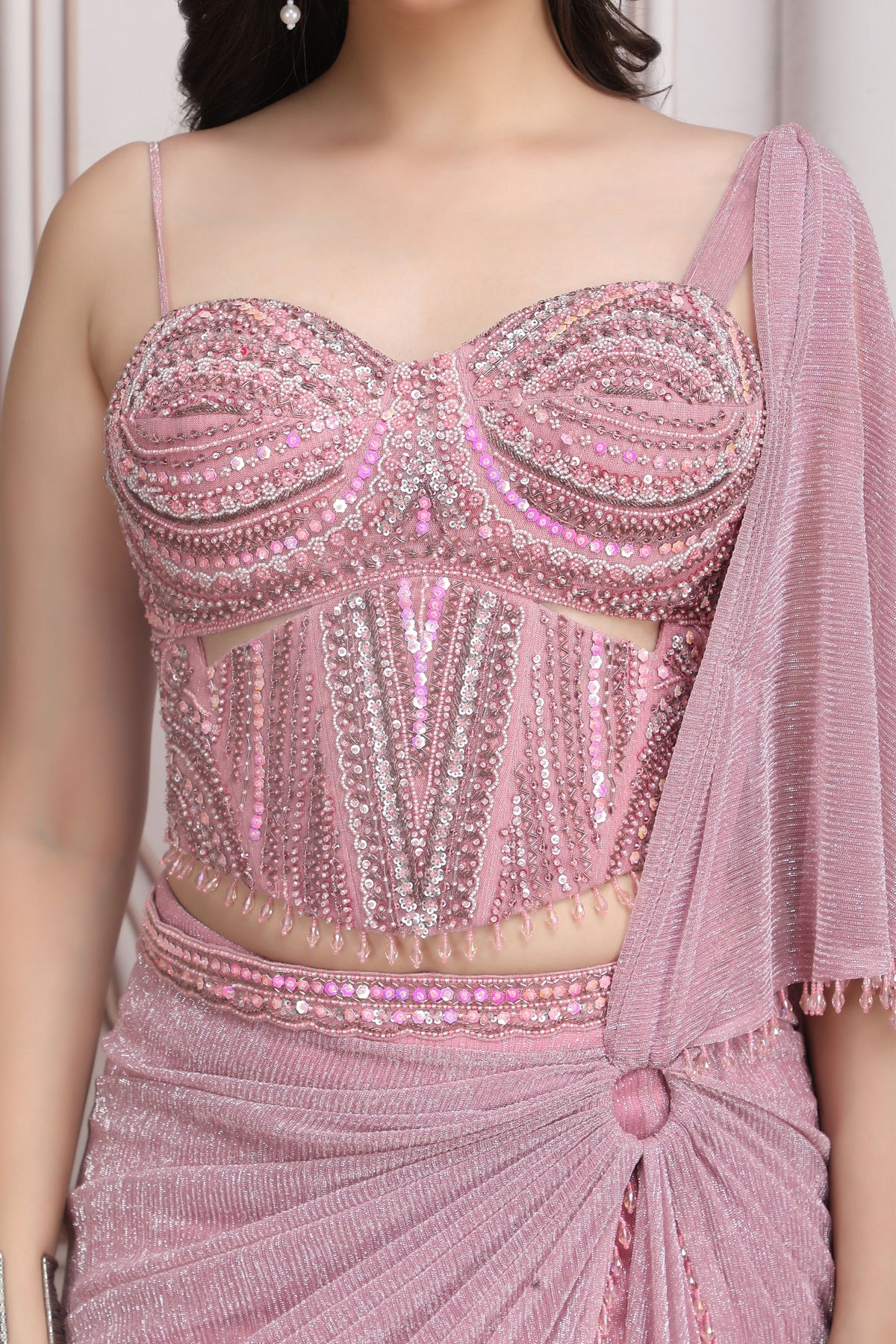 Rose Mist Lehenga Set