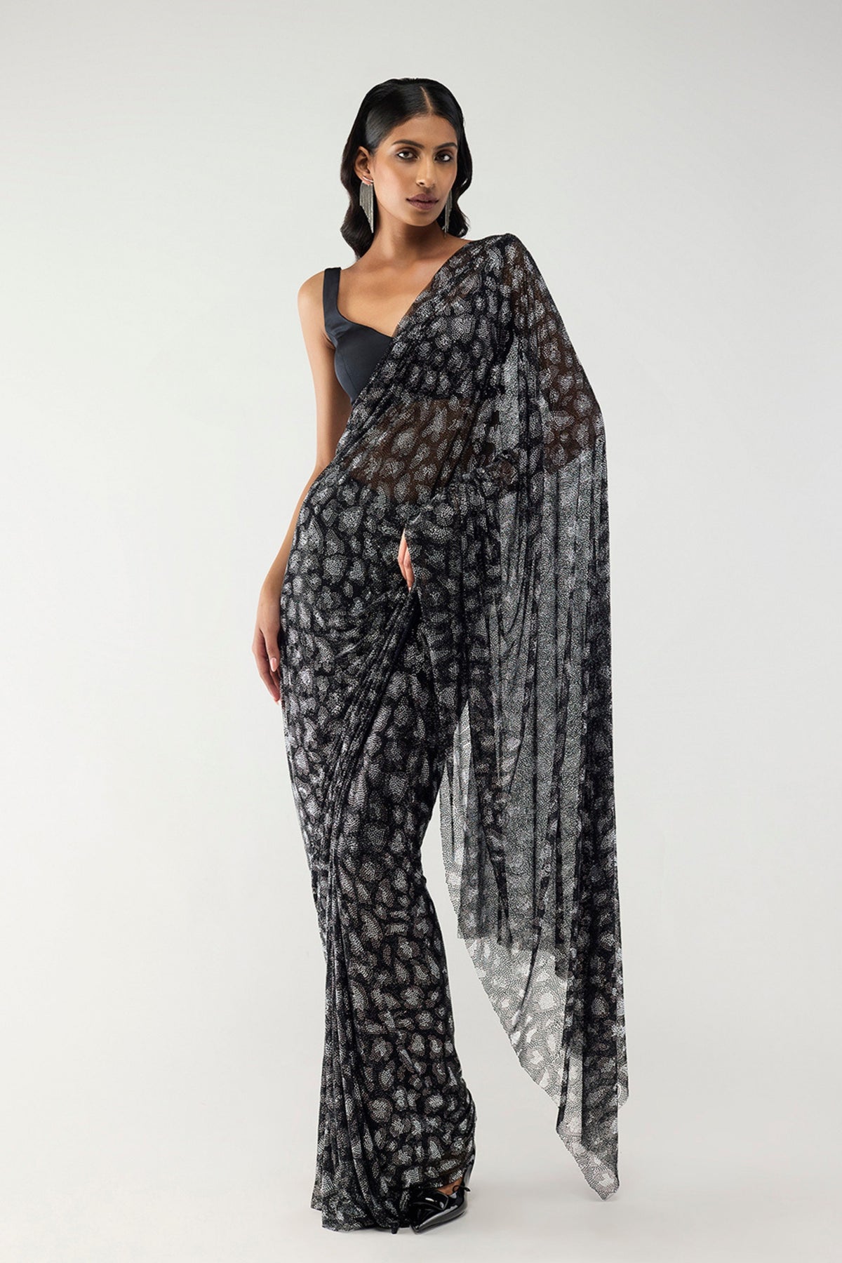 Obsidia Draped Saree Set