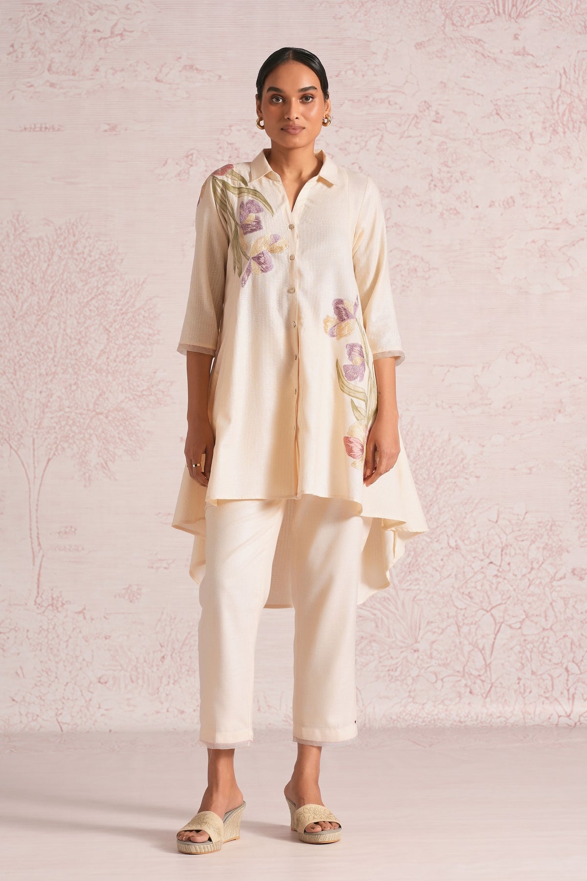 Petals Parchment Top