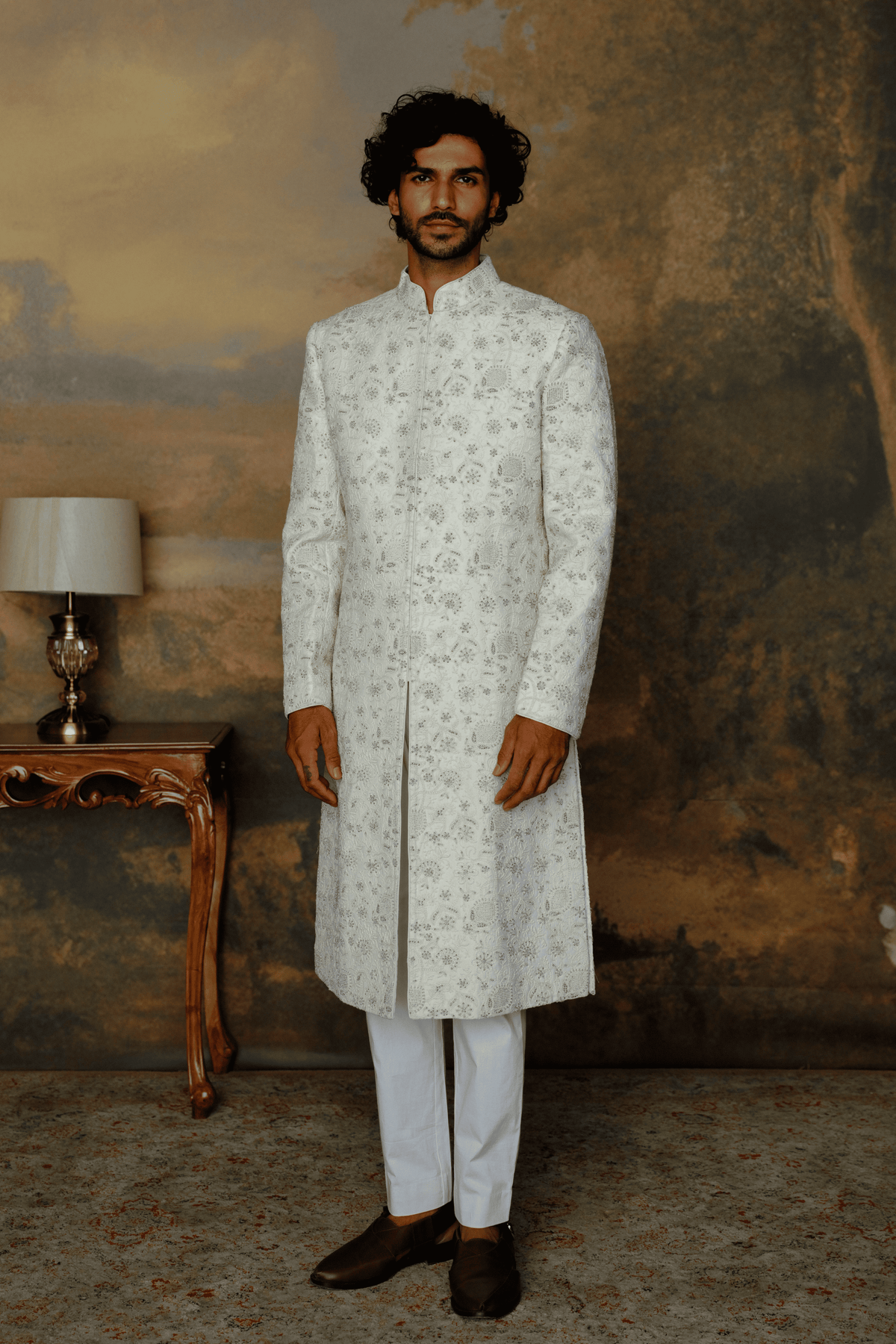 Ivory Sherwani Set